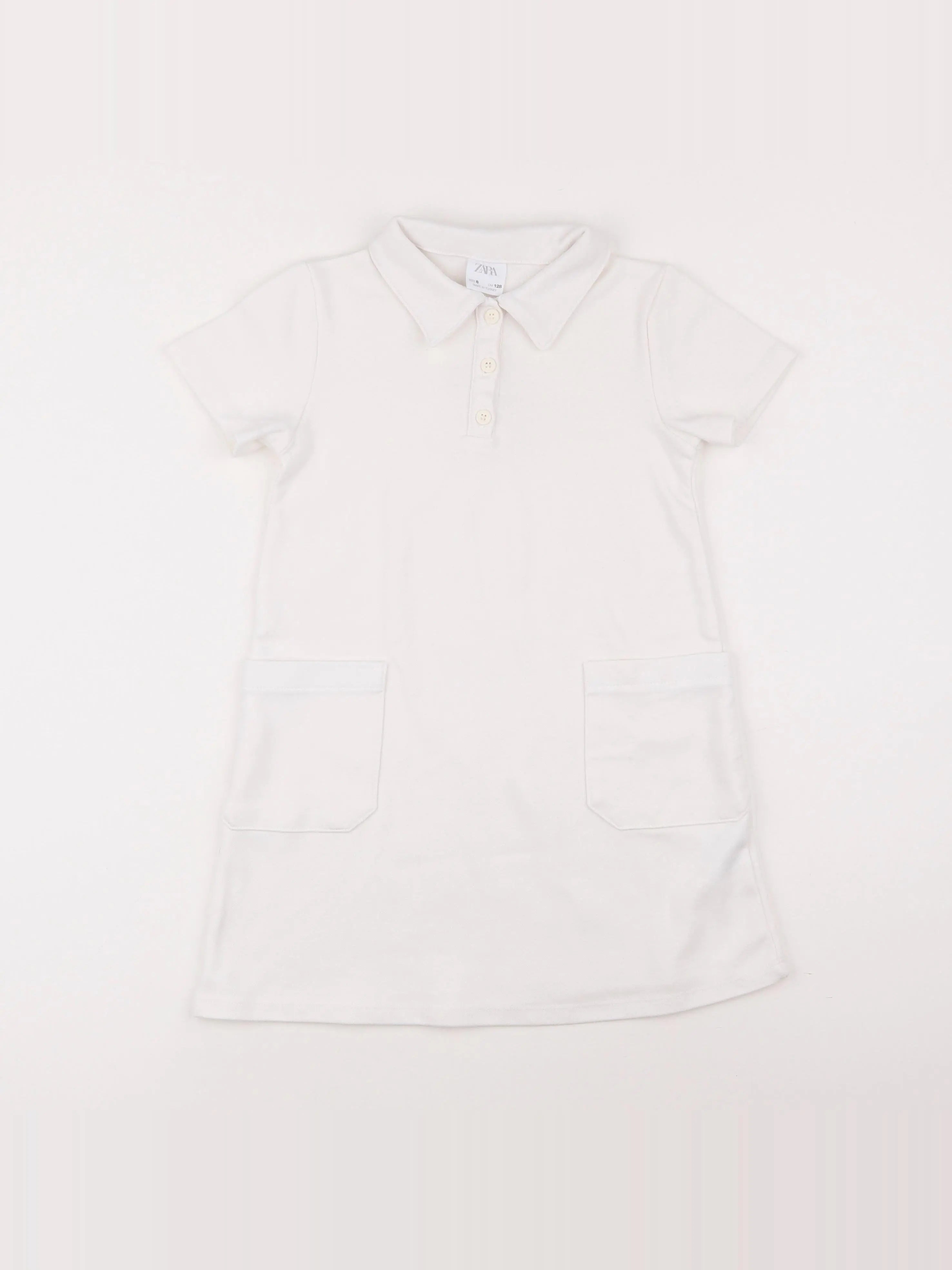 Zara - robe blanc - 8 ans