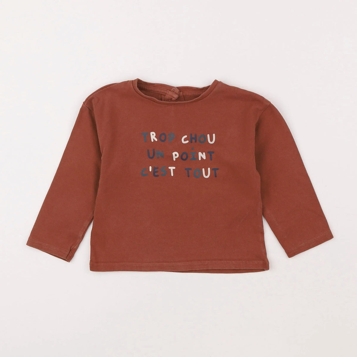 Vertbaudet - tee-shirt marron - 3 ans