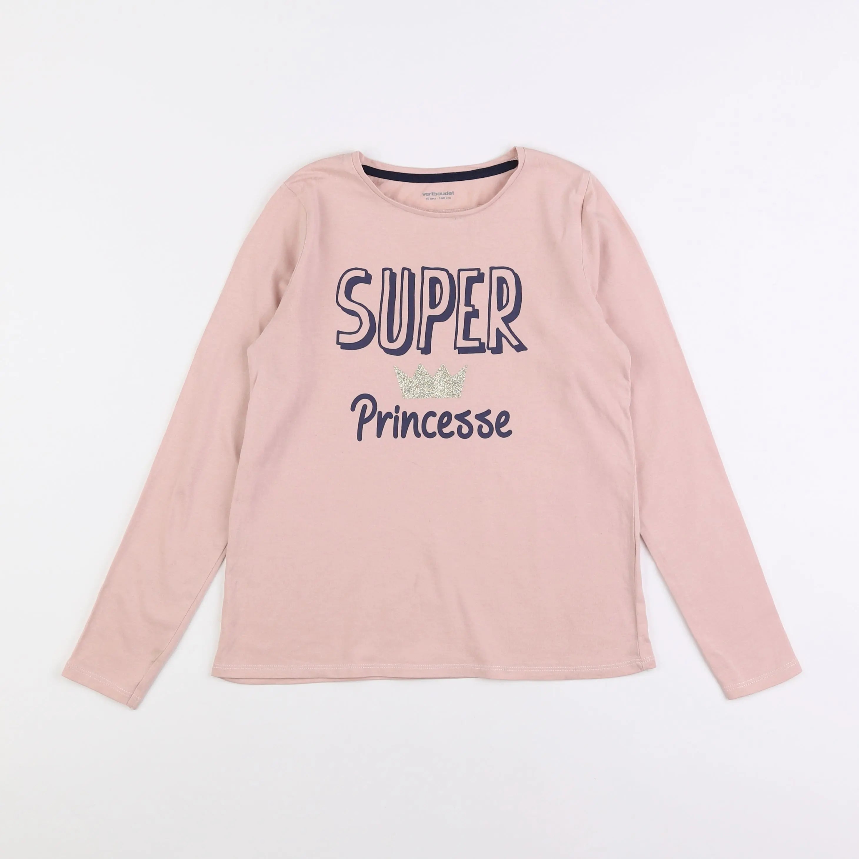 Vertbaudet - tee-shirt rose - 10 ans