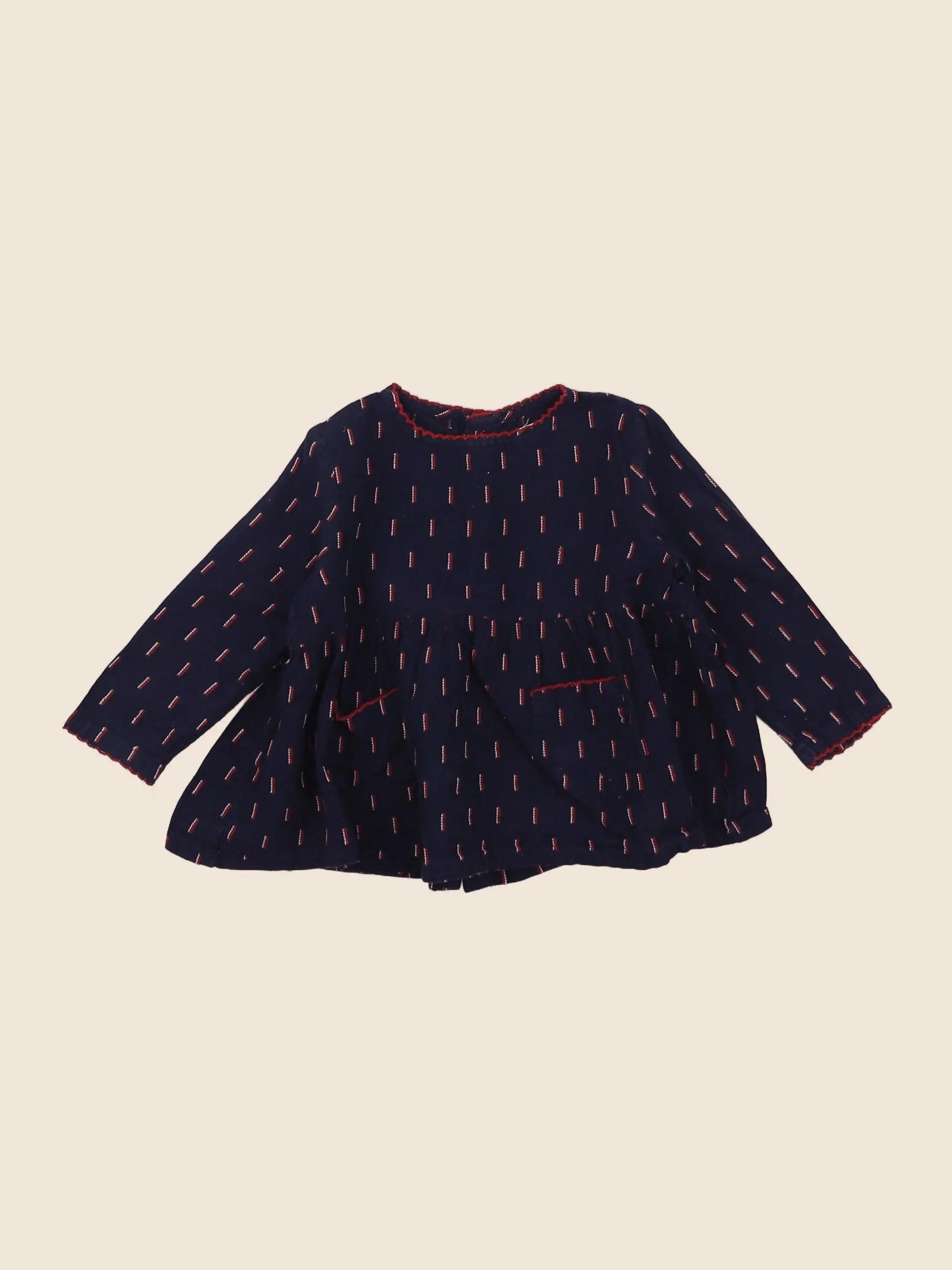 Boutchou - blouse bleu - 6 mois