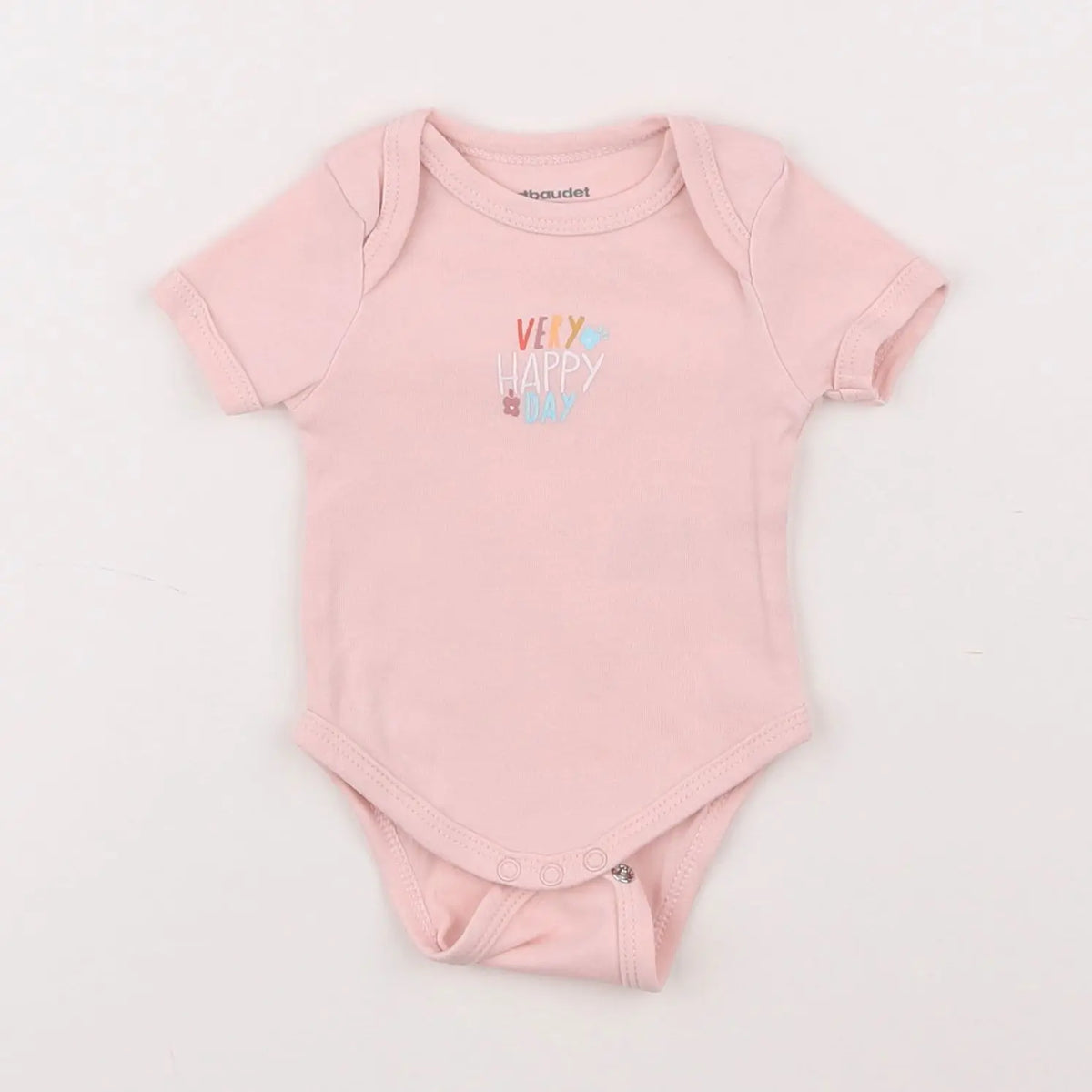 Vertbaudet - body rose - 1 mois
