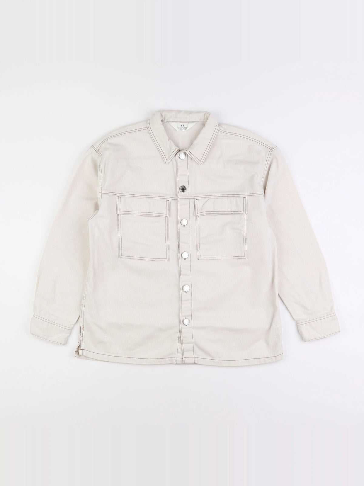 H&M - chemise beige - 11/12 ans