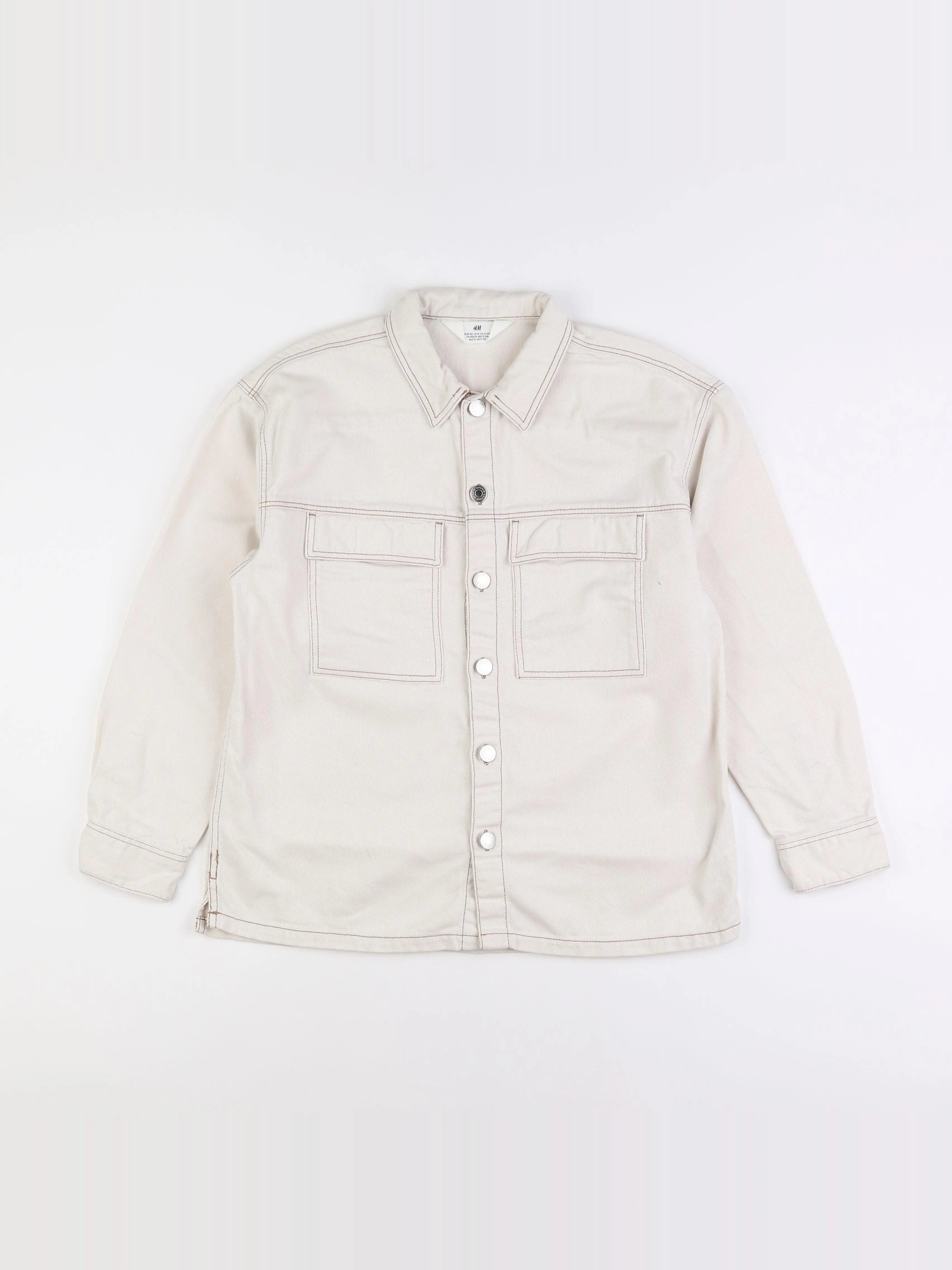 H&M - chemise beige - 11/12 ans