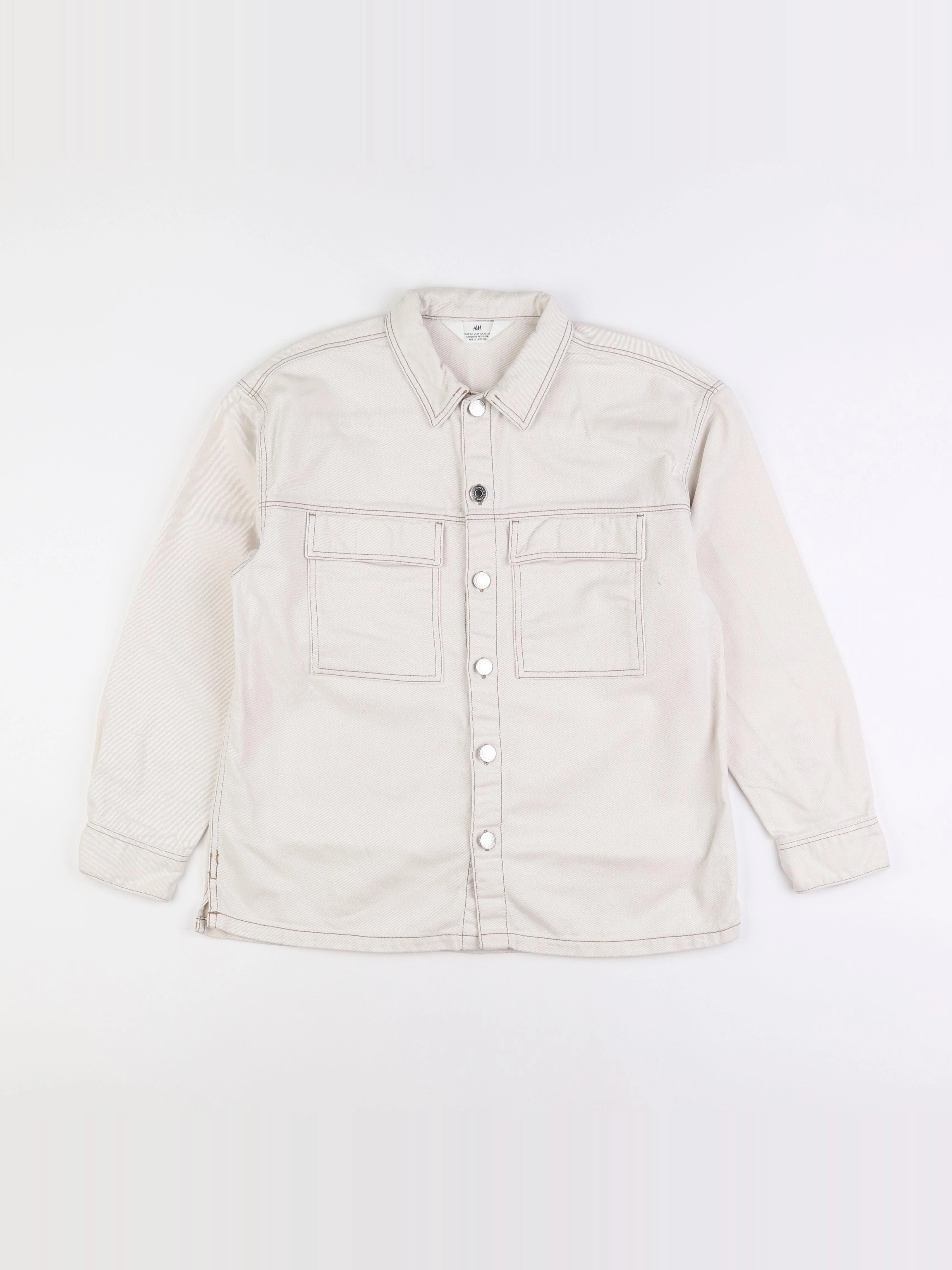 H&M - chemise beige - 11/12 ans