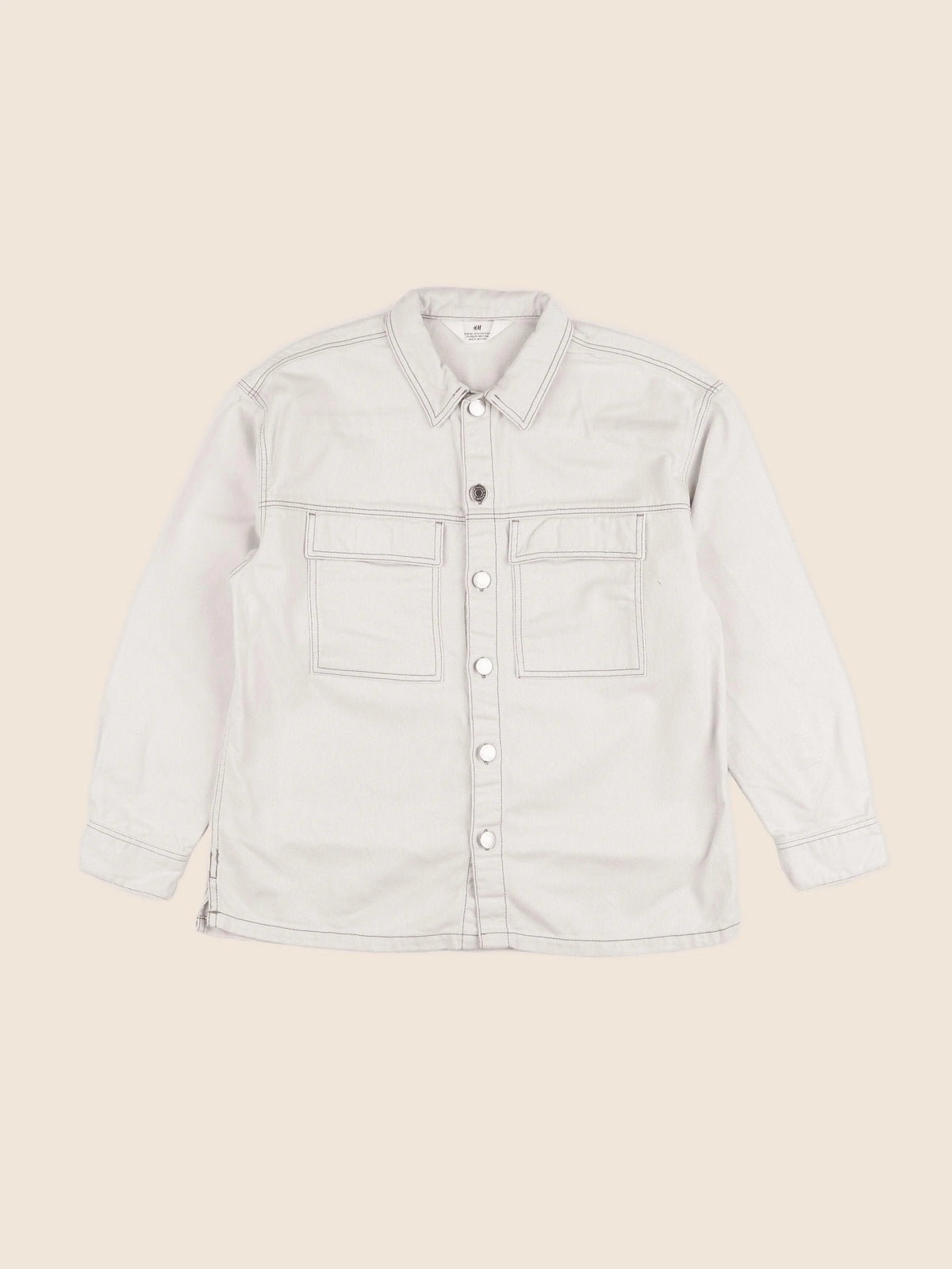 H&M - chemise beige - 11/12 ans