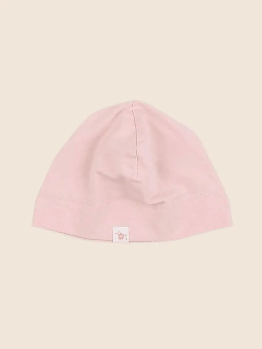 H&M - bonnet rose - 3/6 mois