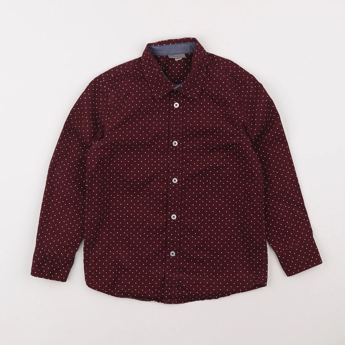 Vertbaudet - chemise rouge - 8 ans