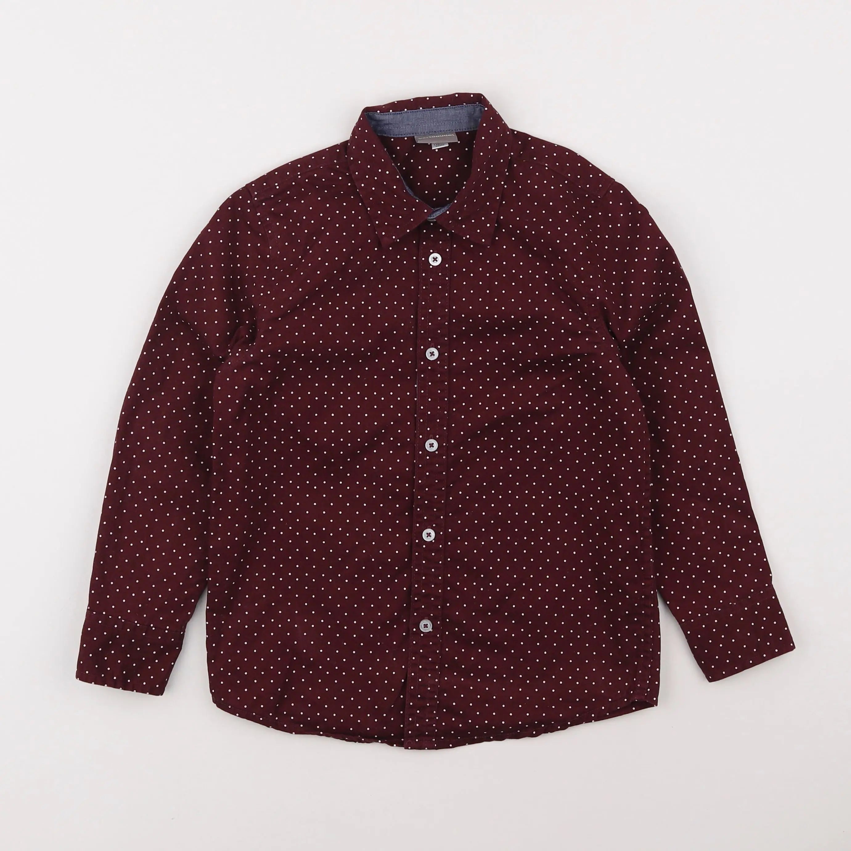 Vertbaudet - chemise rouge - 8 ans