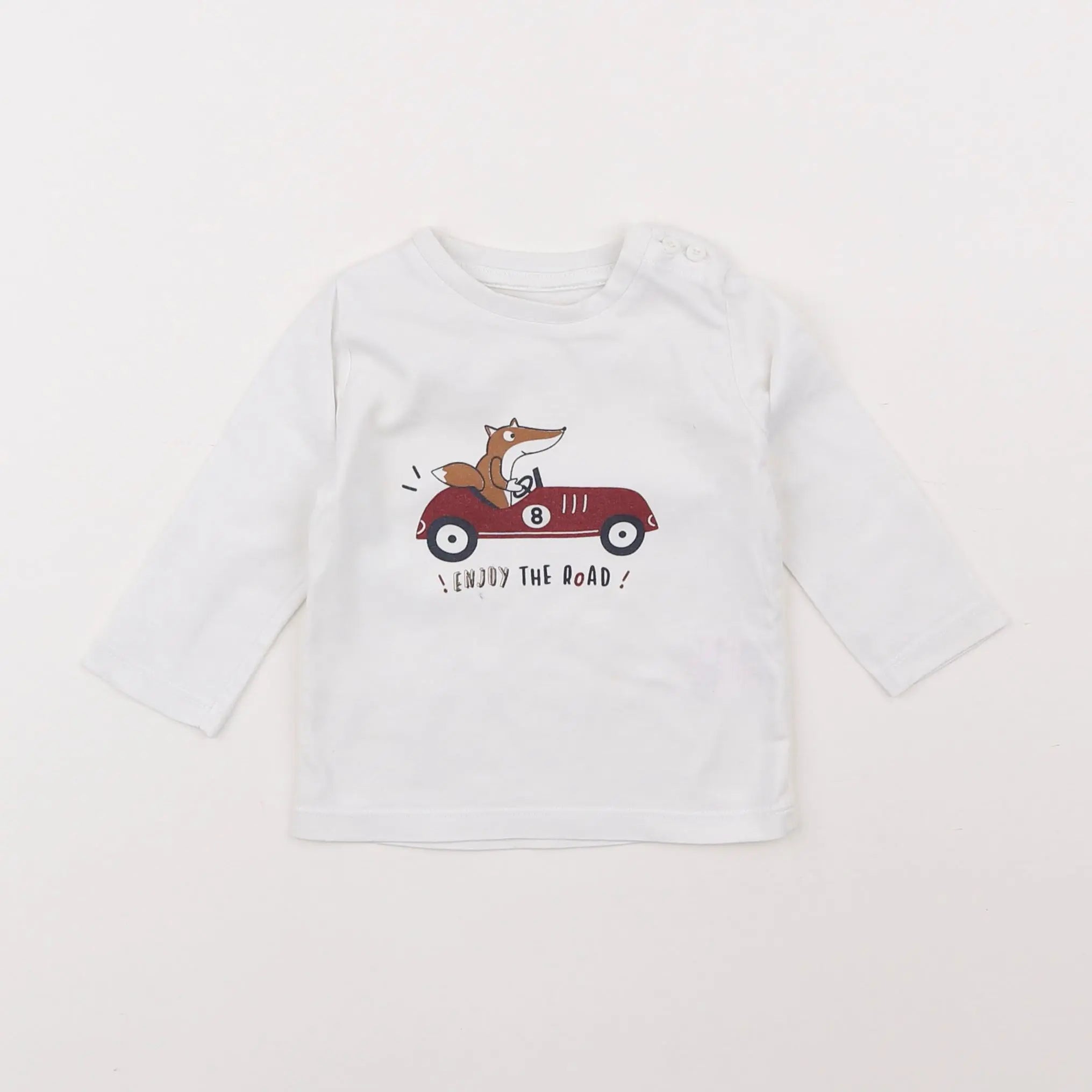 Vertbaudet - tee-shirt blanc - 6 mois