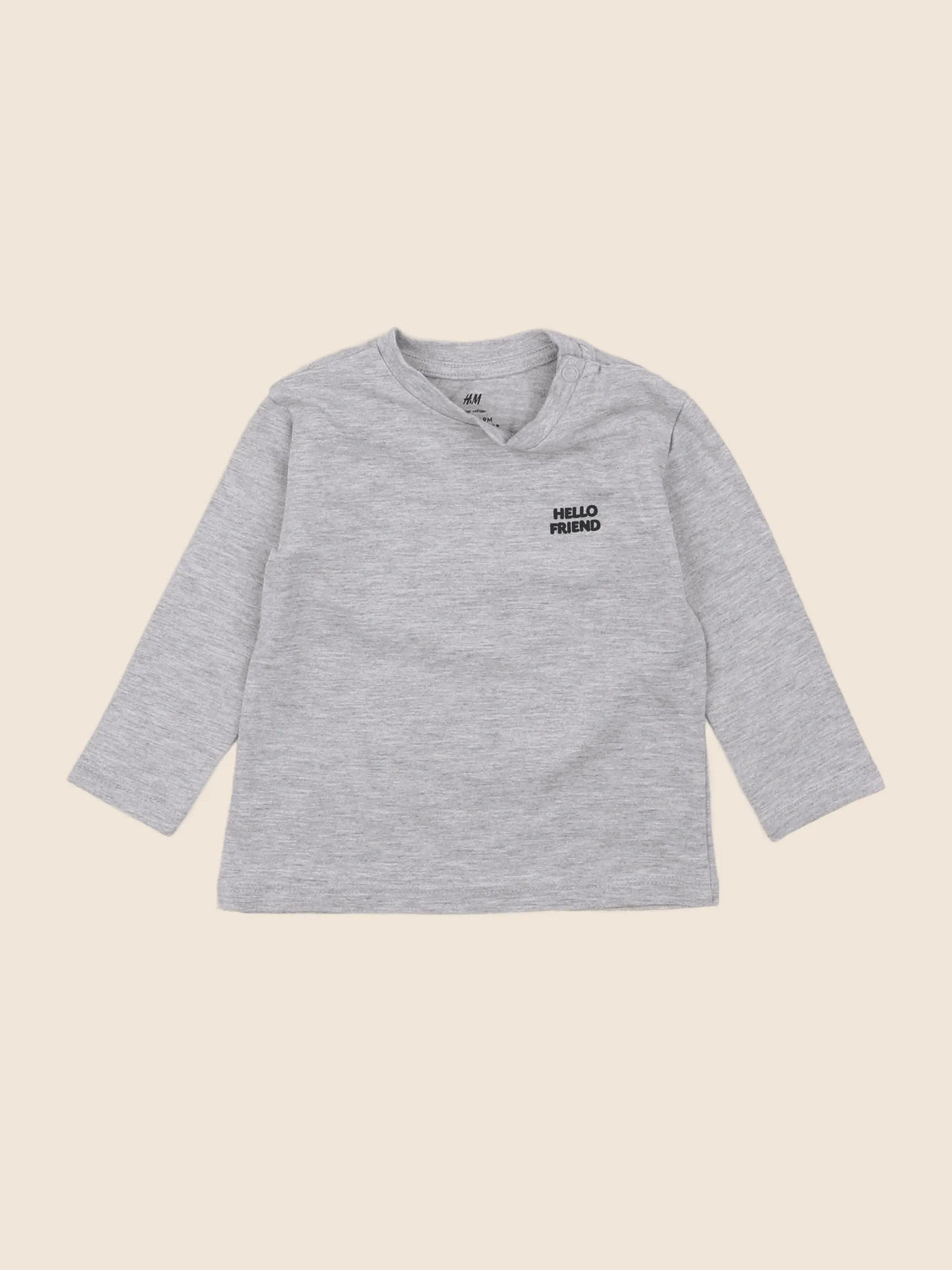 H&M - tee-shirt gris - 6/9 mois