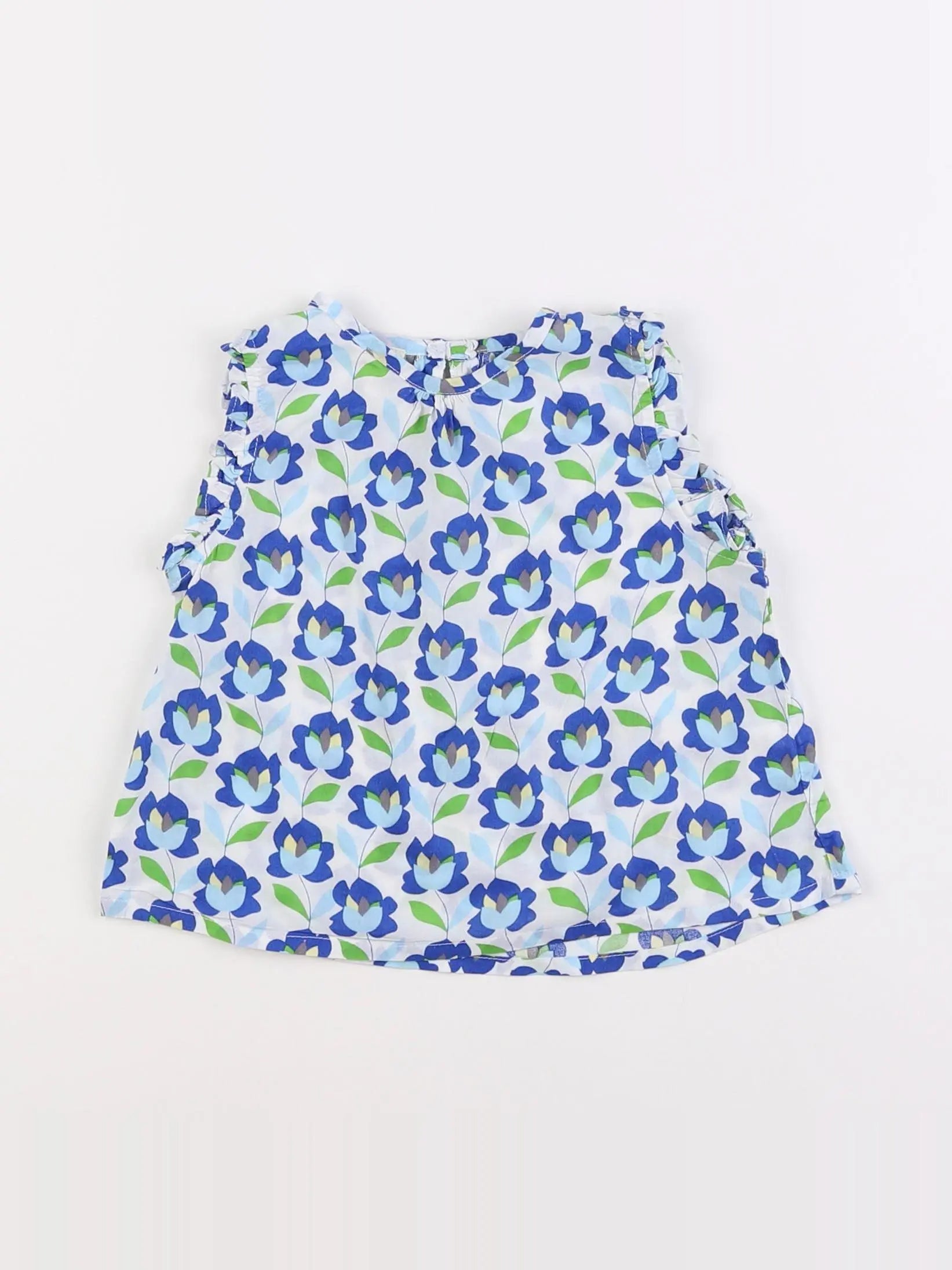 Louis et Victorie - blouse bleu - 18 mois