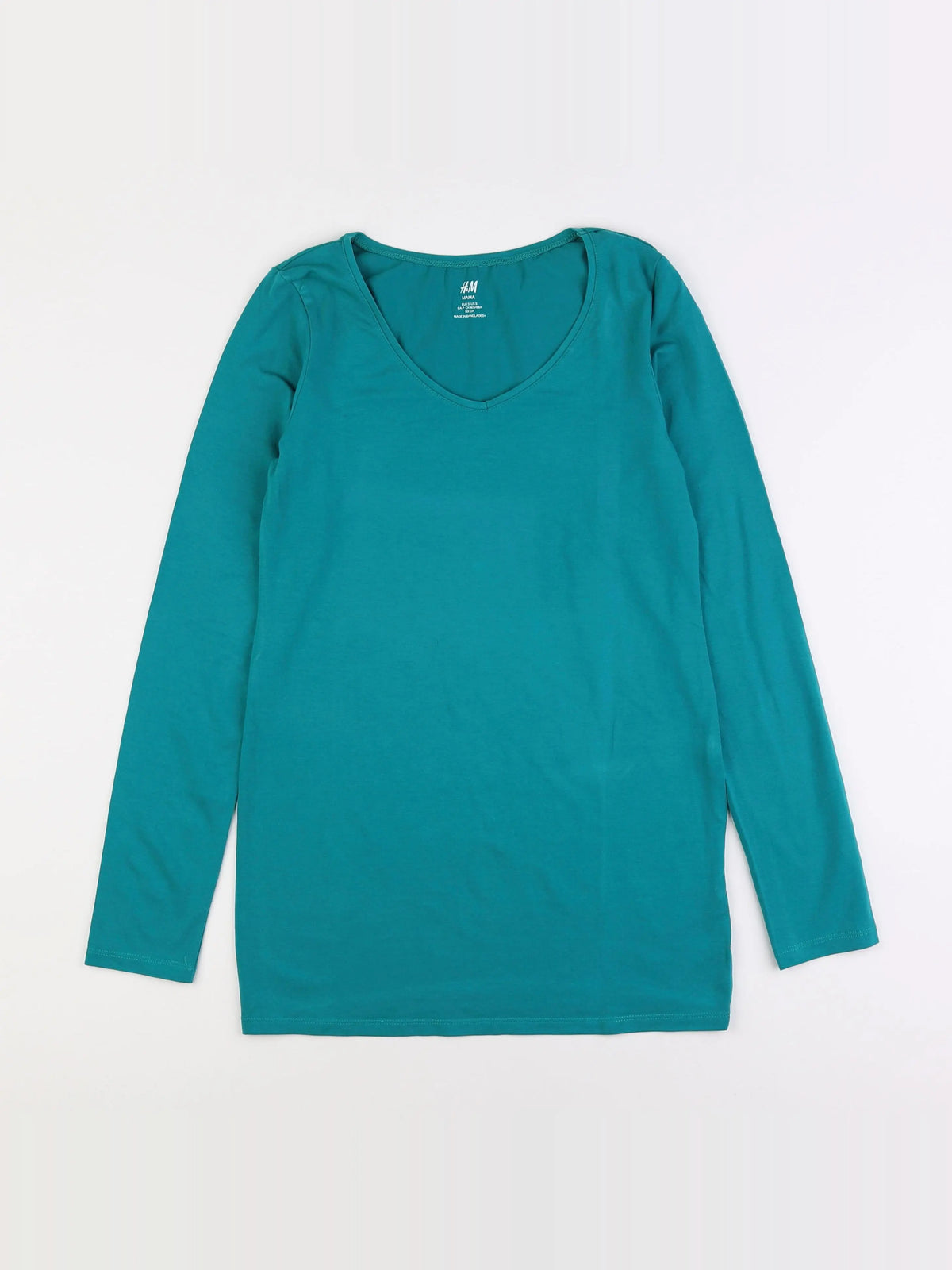H&M - tee-shirt grossesse vert - s