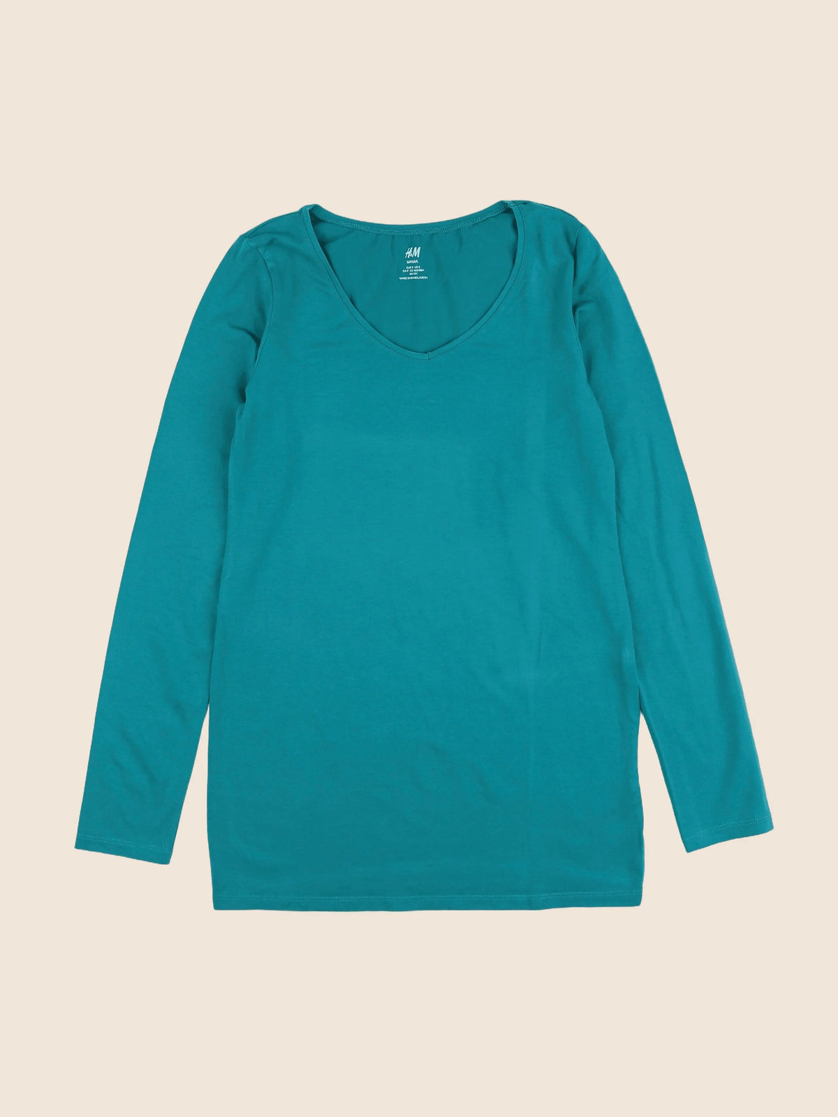 H&M - tee-shirt grossesse vert - s