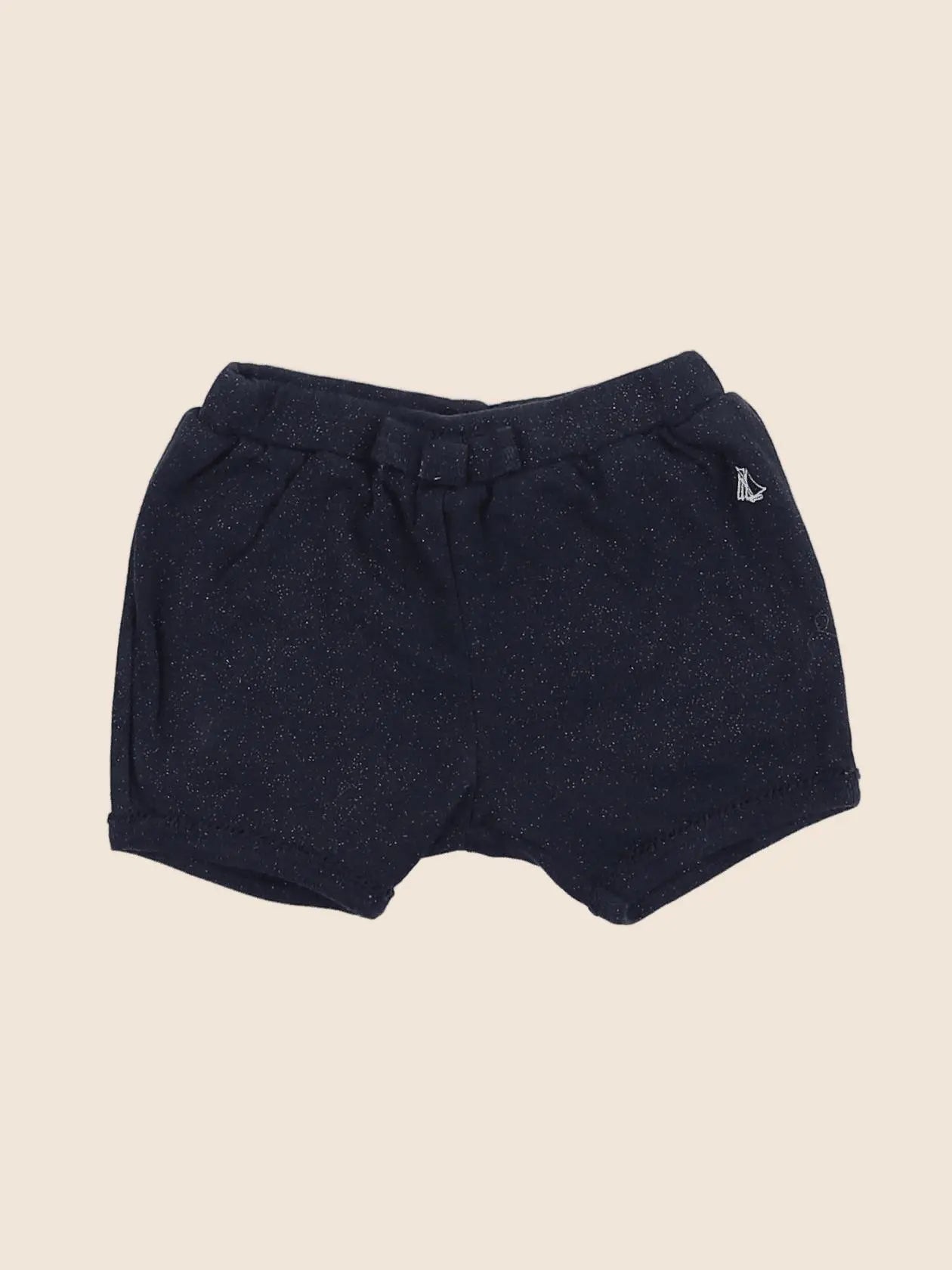 Petit Bateau - short bleu, argent - 6 mois