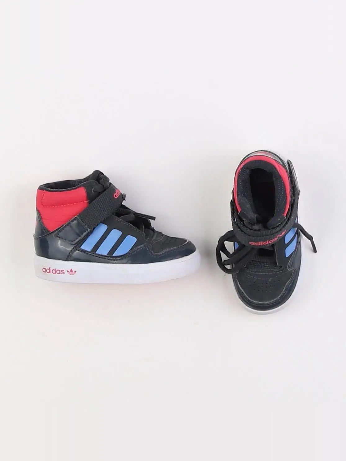 Adidas - tennis à scratch/ lacets multicolore - pointure 20