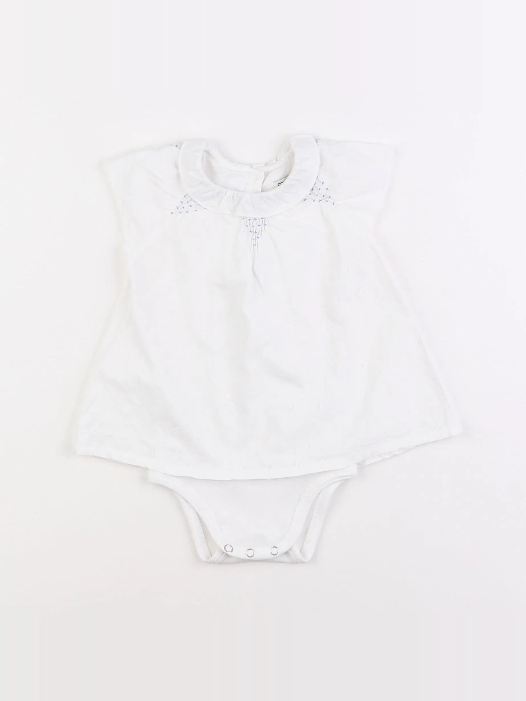 Cyrillus - body robe blanc - 6 mois