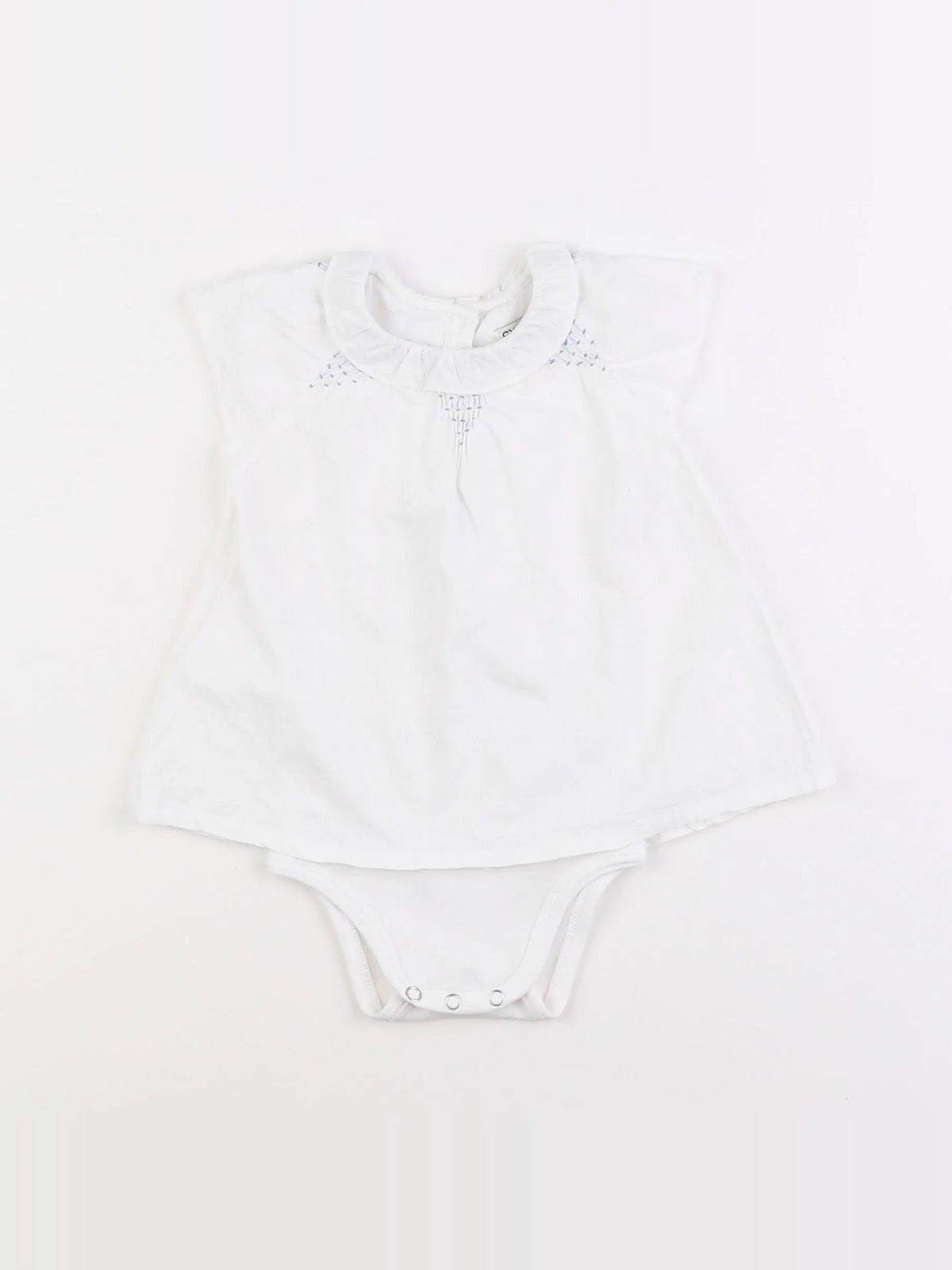 Cyrillus - body robe blanc - 6 mois