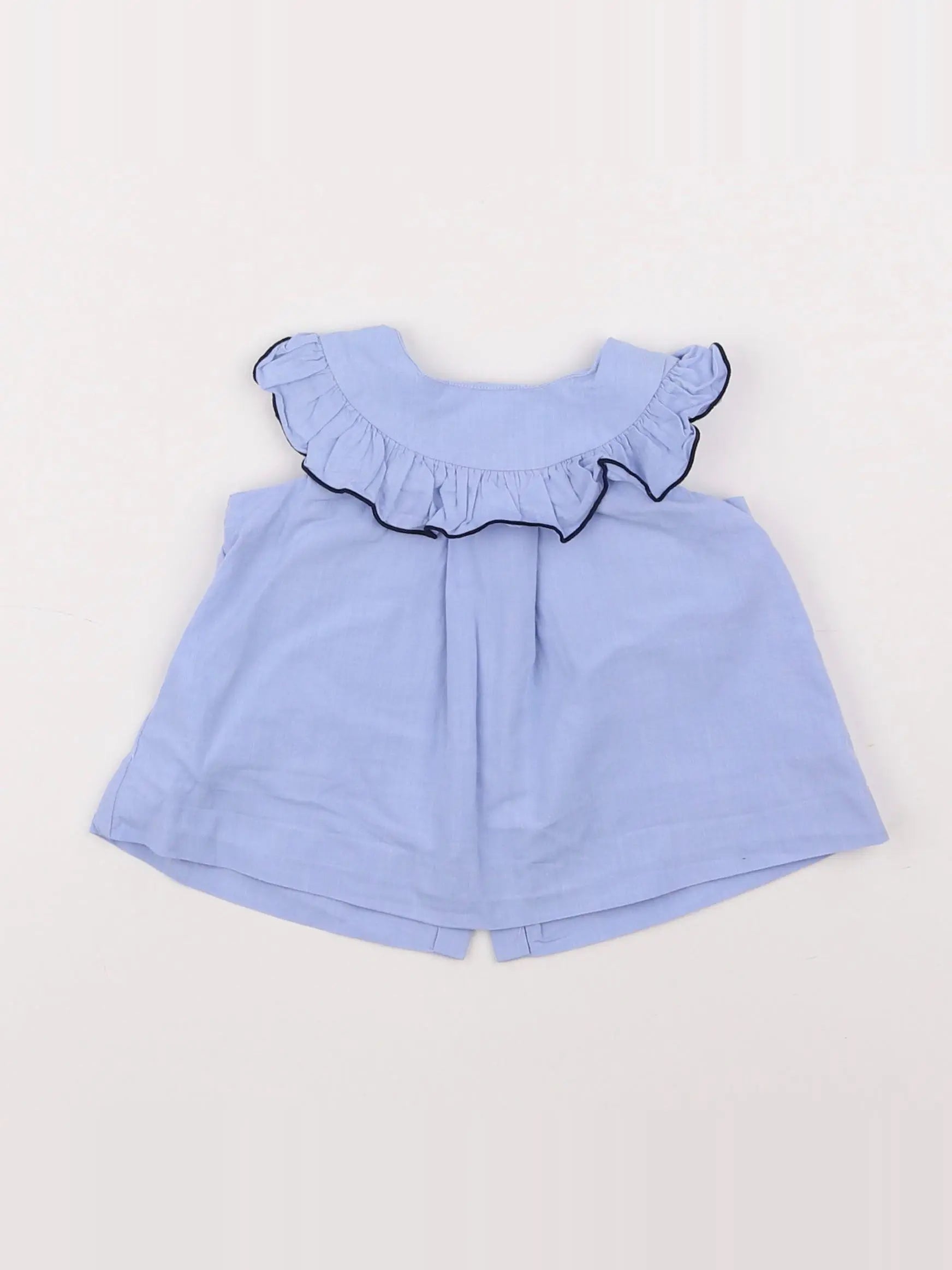 Jacadi - blouse bleu - 6 mois