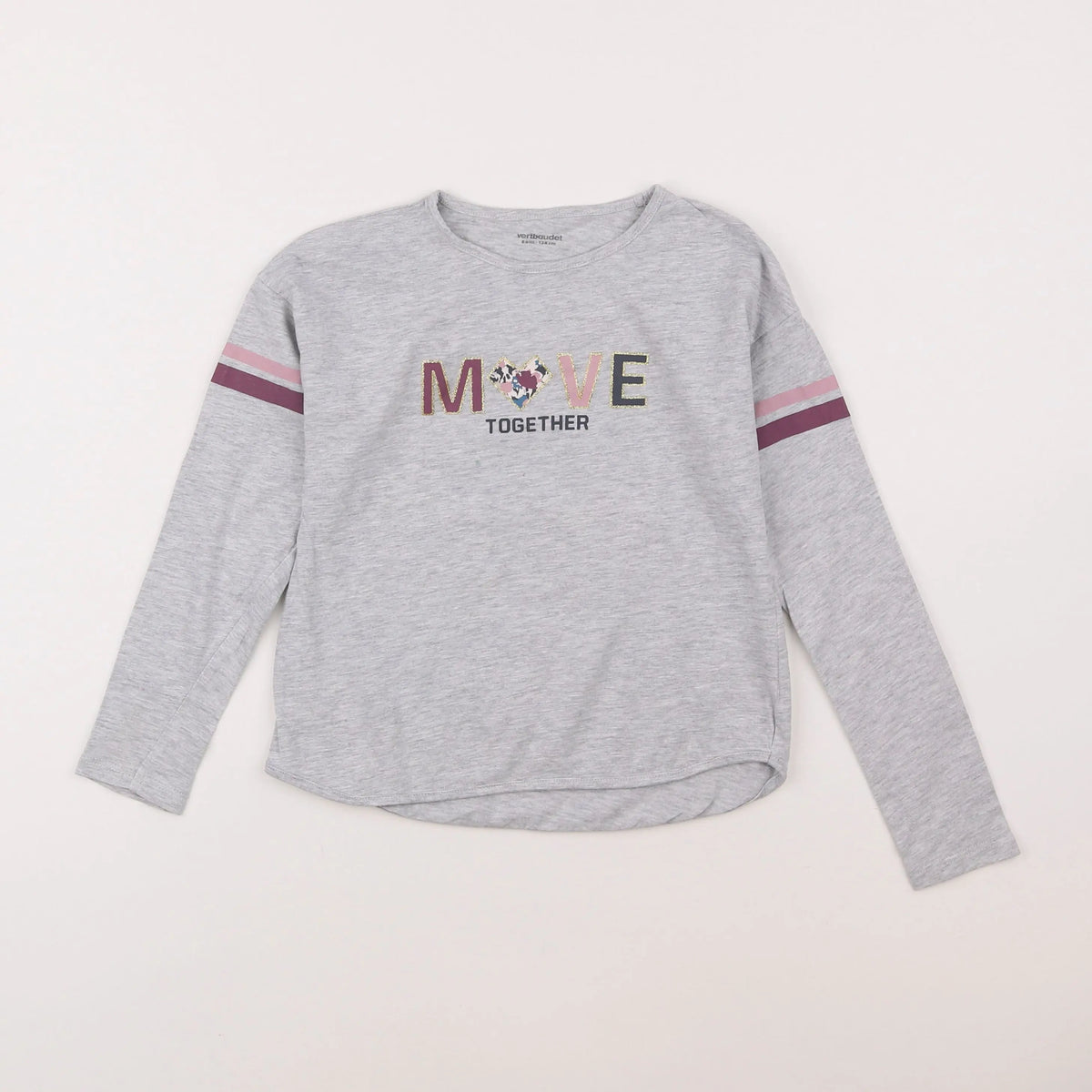 Vertbaudet - tee-shirt gris - 8 ans