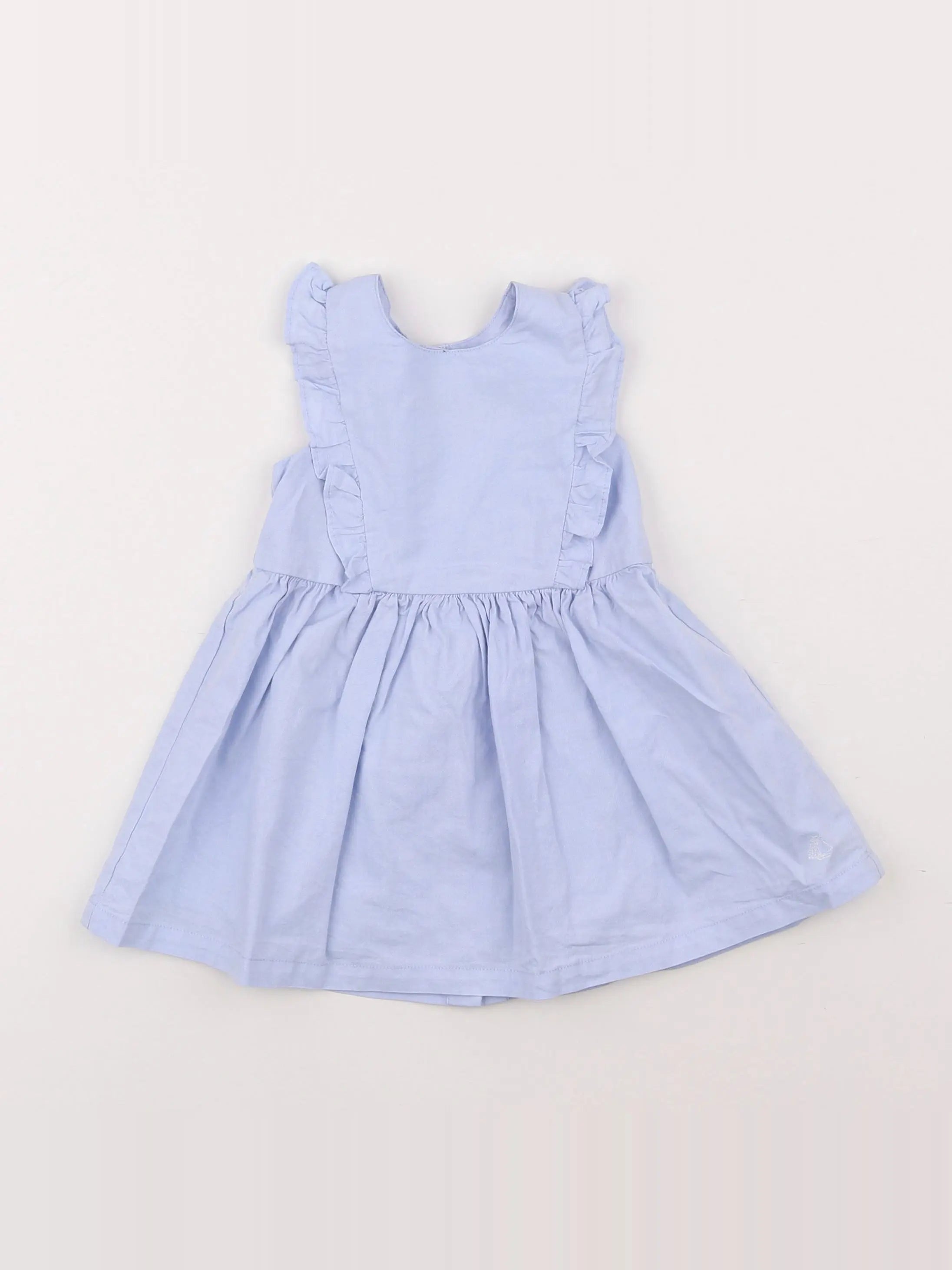 Petit Bateau - robe bleu - 12 mois
