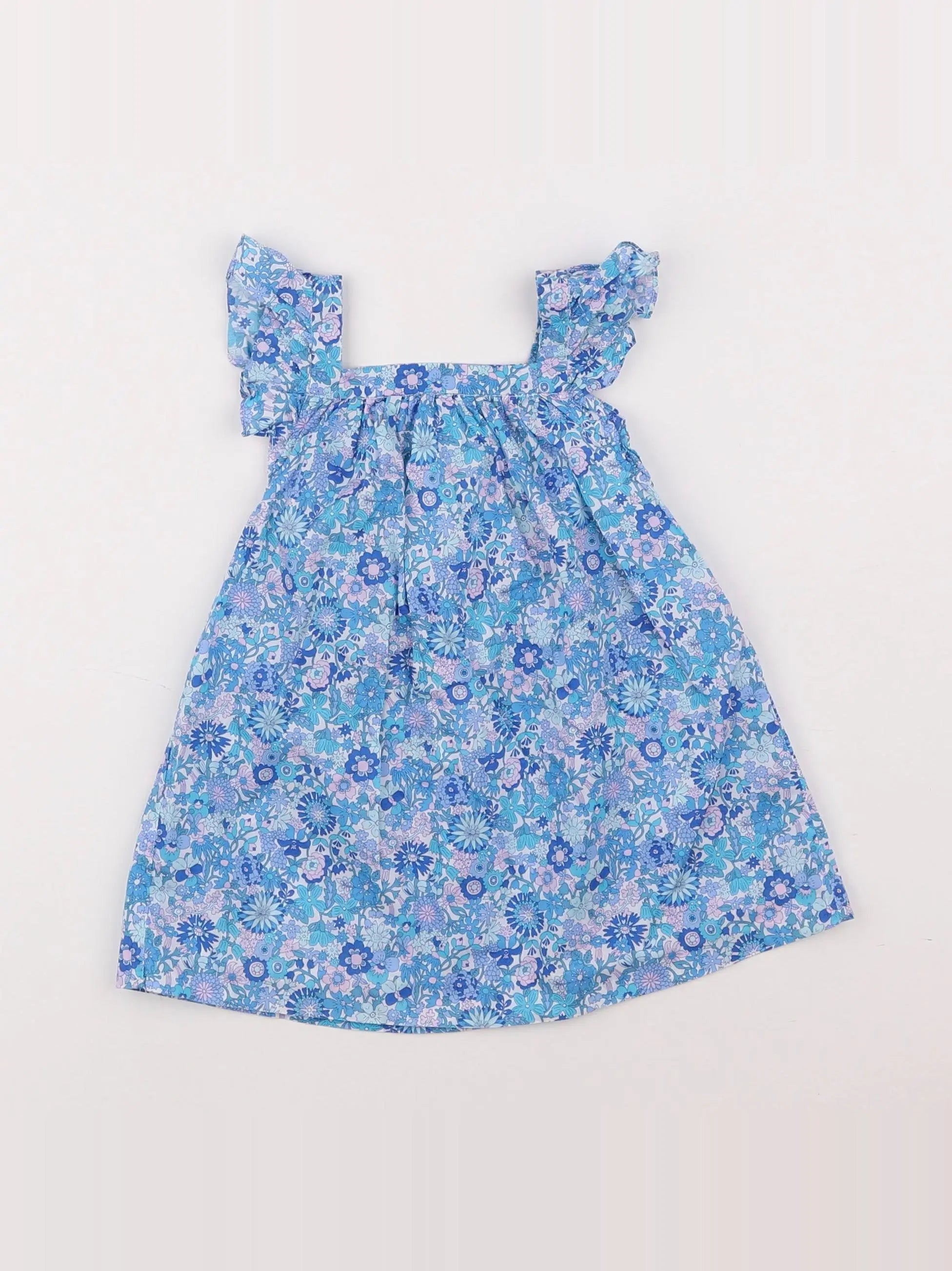 Jacadi - robe liberty bleu - 12 mois
