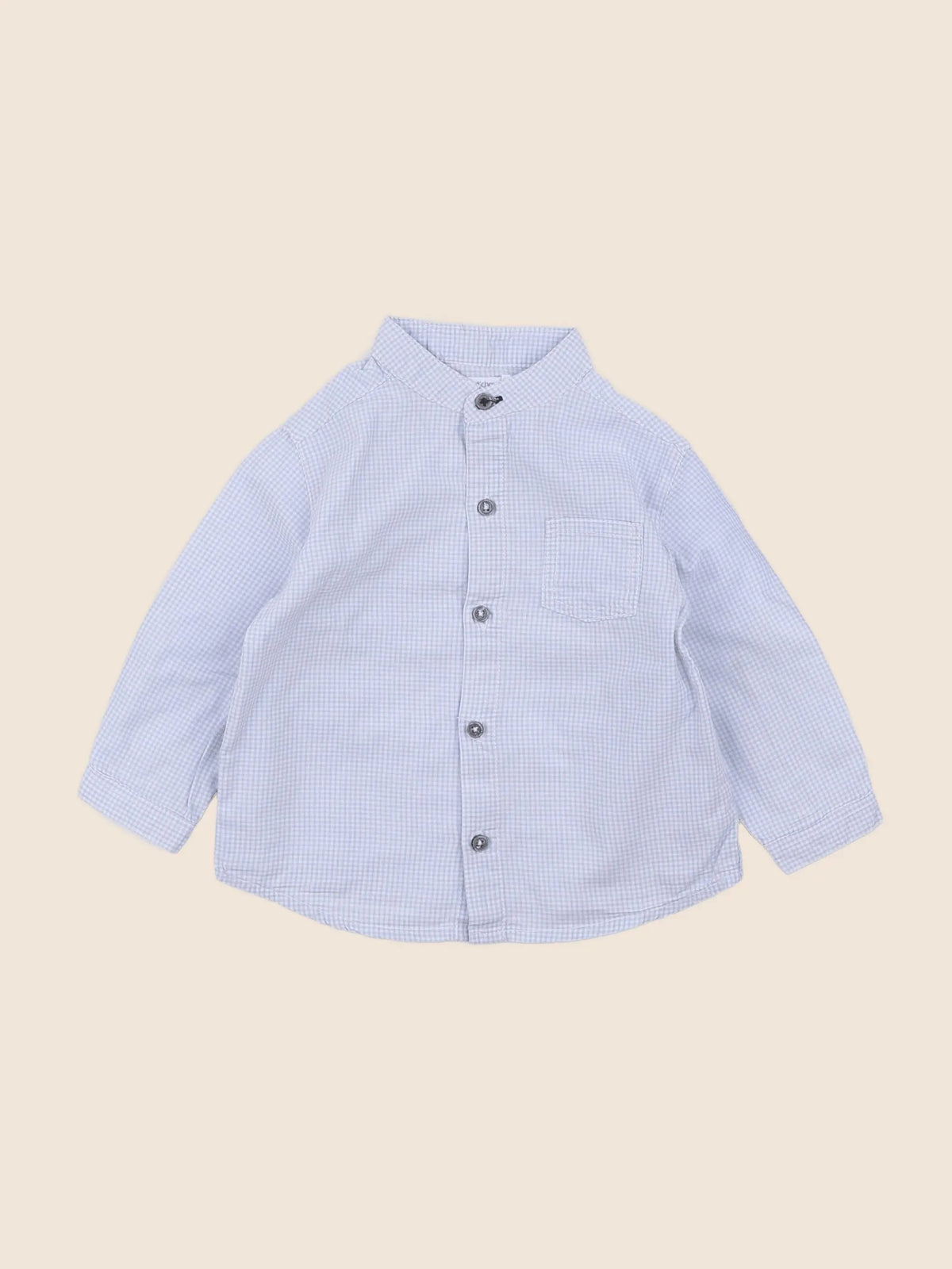Boutchou - chemise bleu - 9 mois