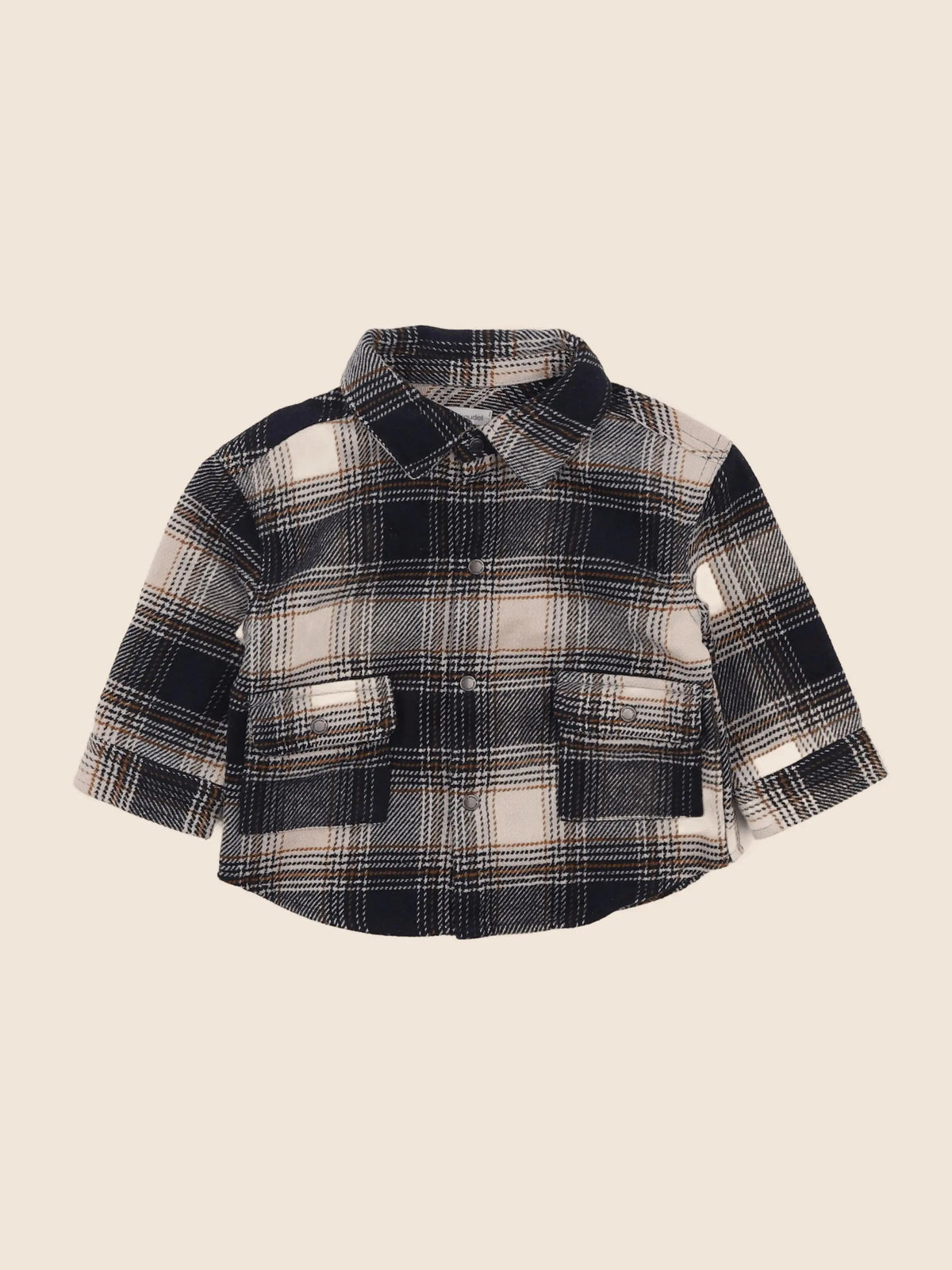 Vertbaudet - chemise gris - 12 mois