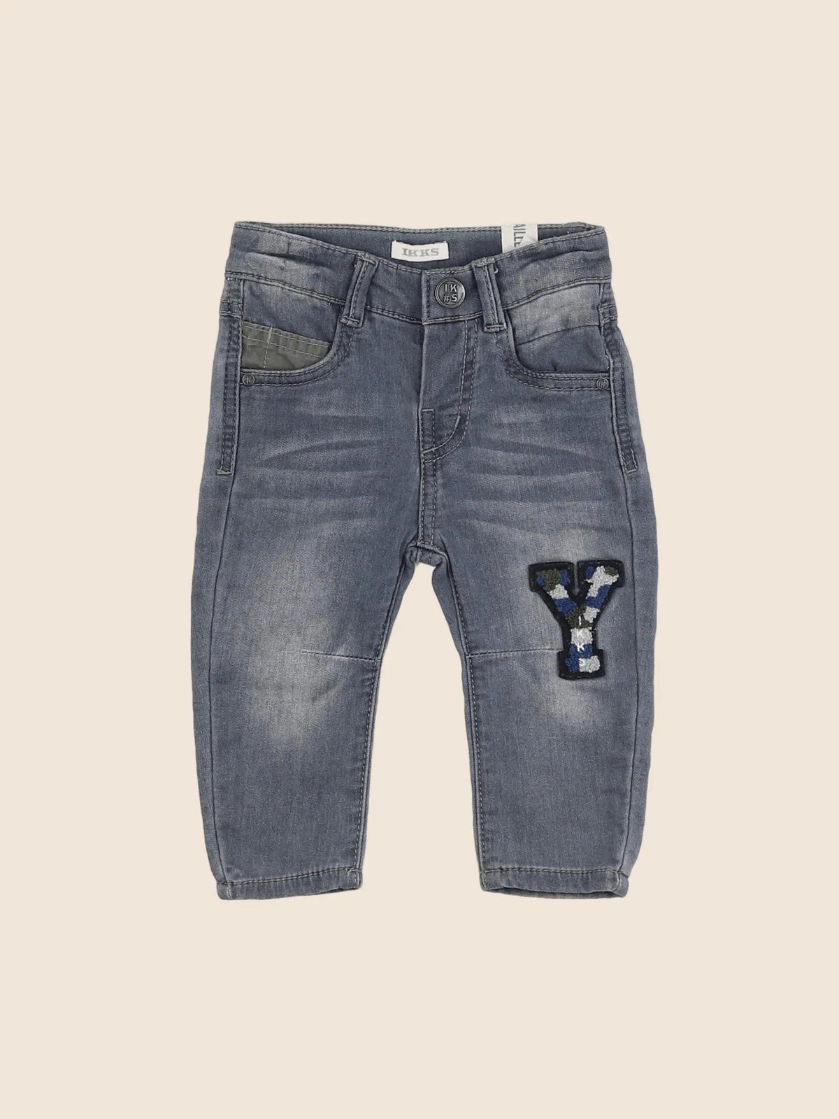 H&M - pantalon gris - 6 mois