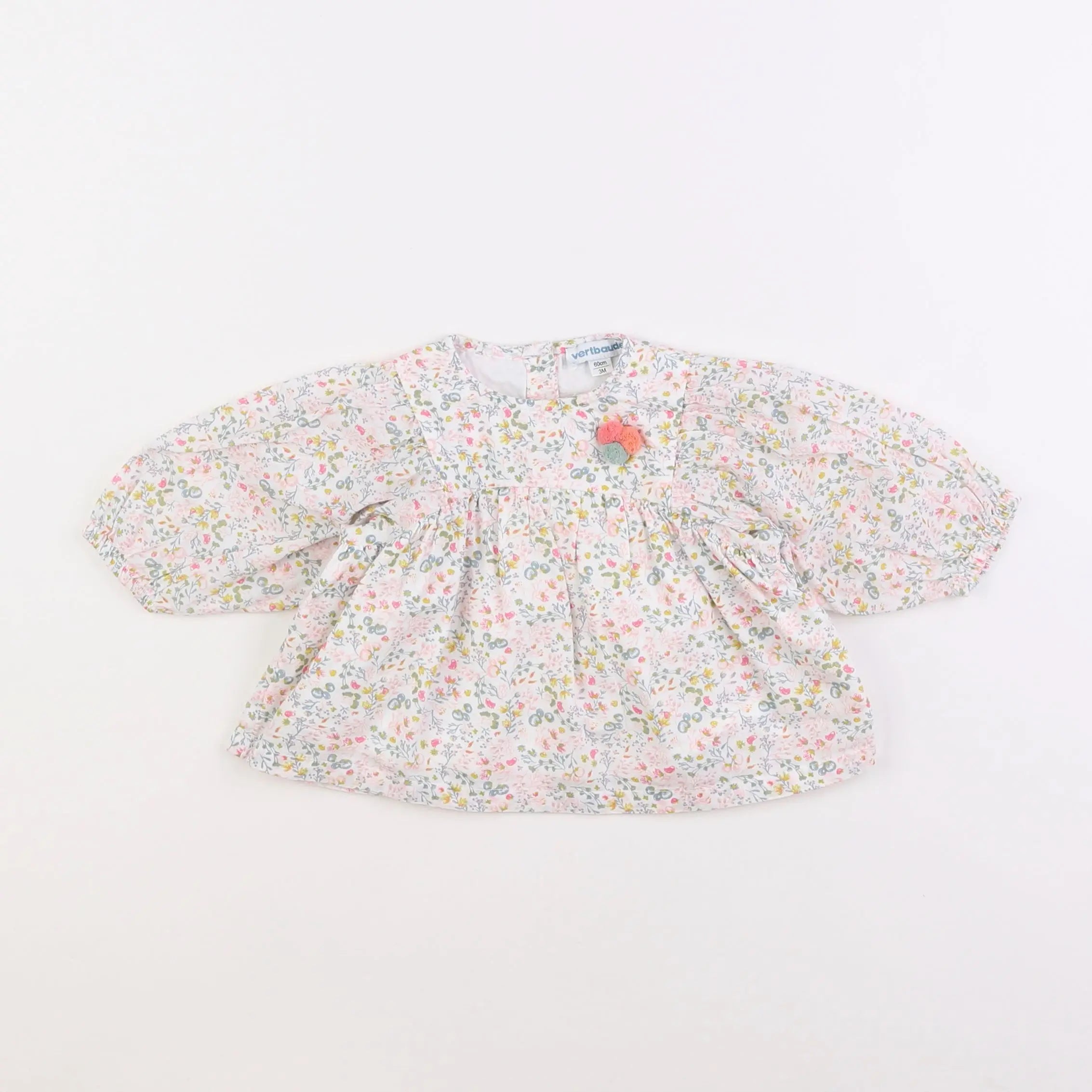 Vertbaudet - blouse multicolore - 3 mois