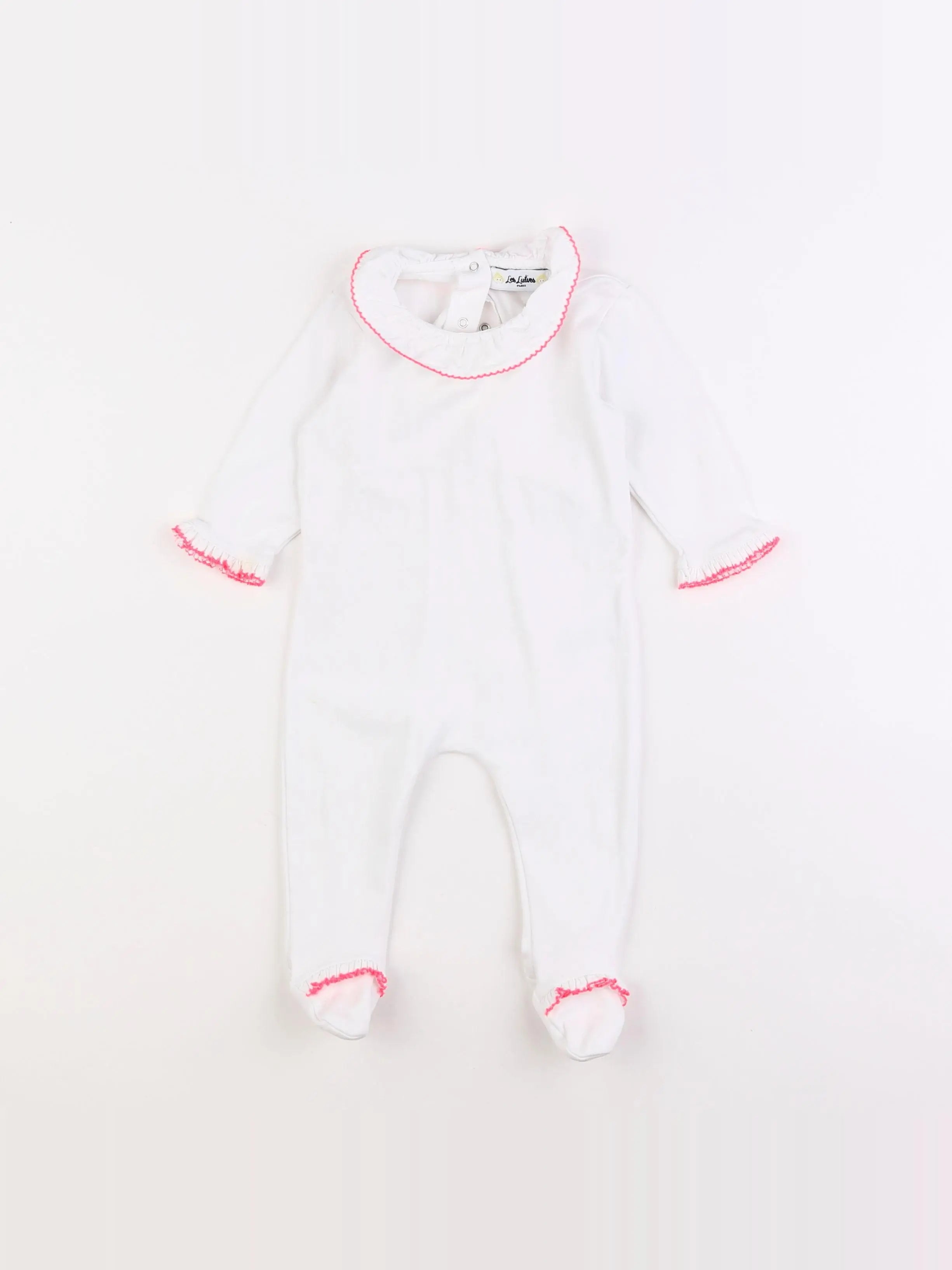 Les Lutins Paris - pyjama coton blanc - 6 mois