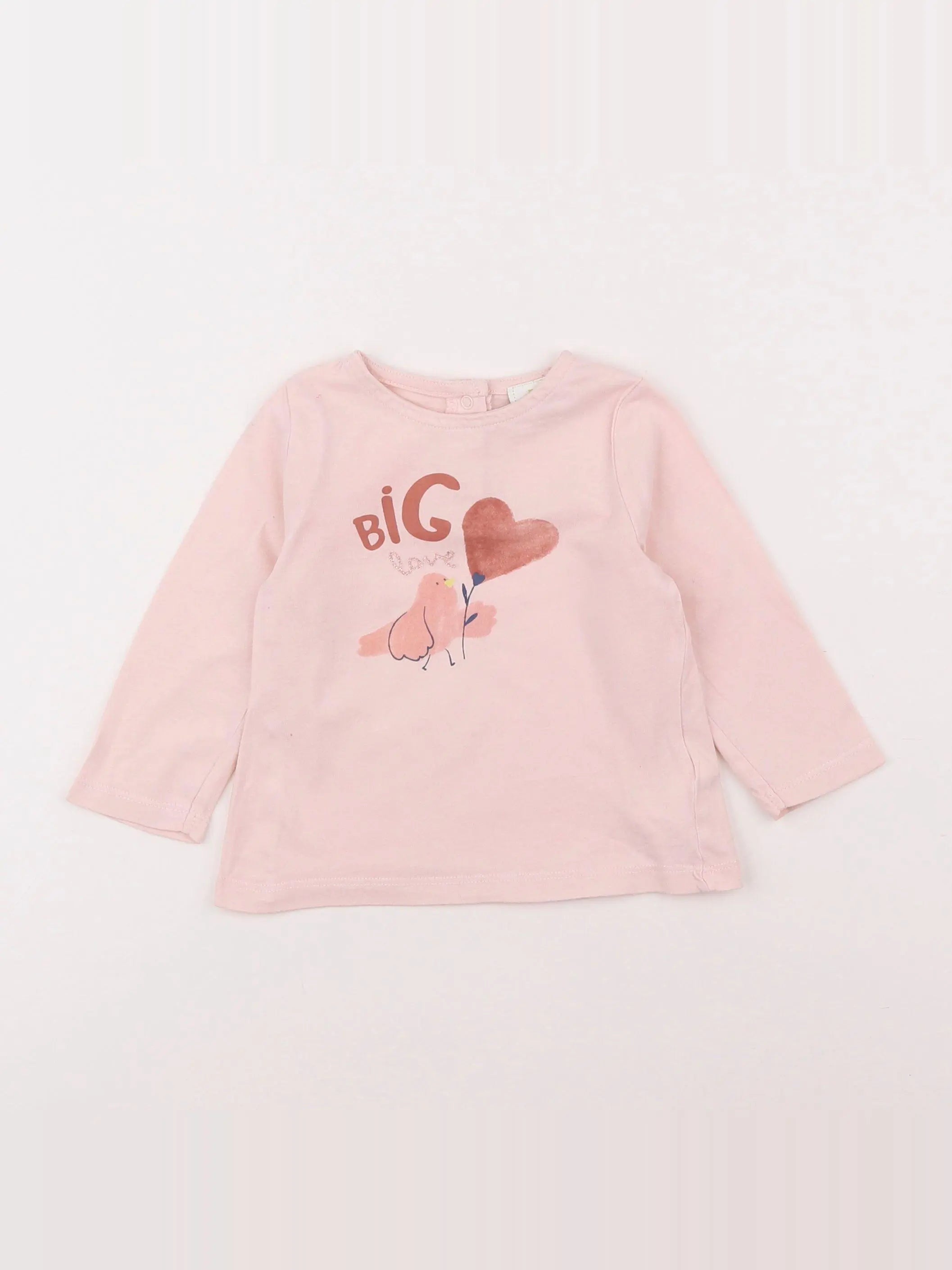 Tape à l'oeil - tee-shirt rose - 9 mois