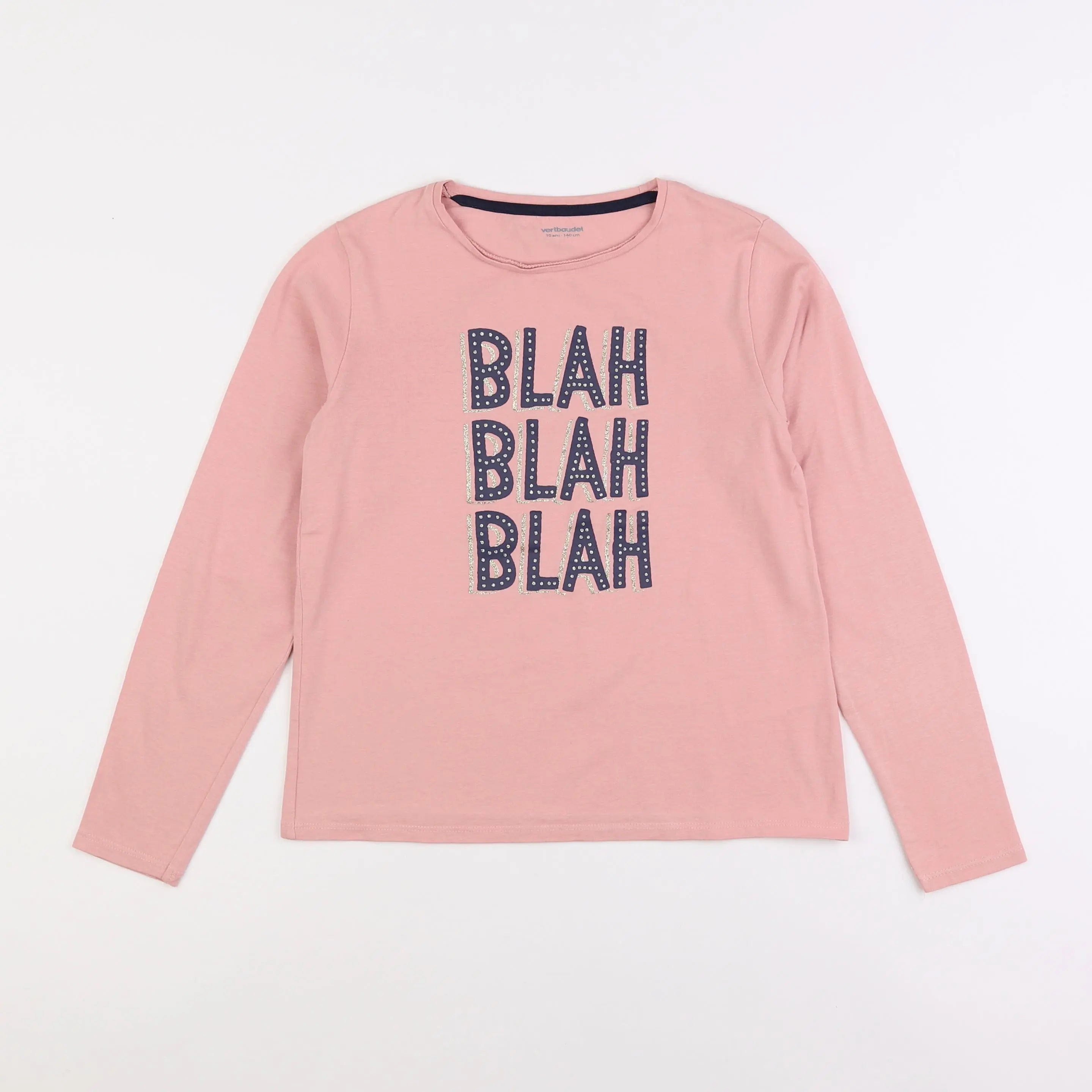 Vertbaudet - tee-shirt rose - 10 ans