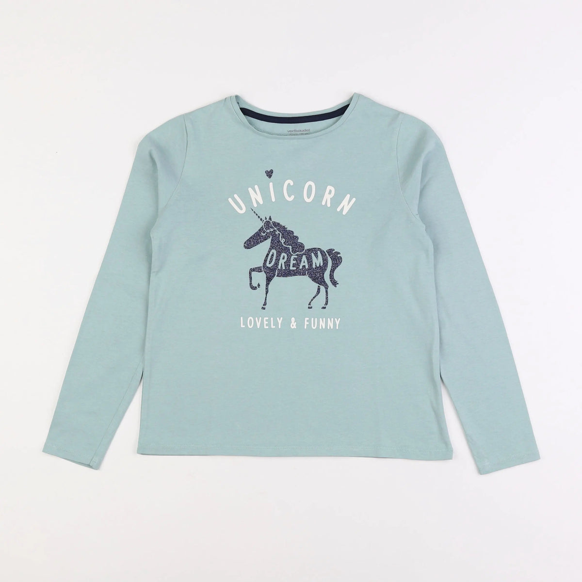 Vertbaudet - tee-shirt vert - 10 ans