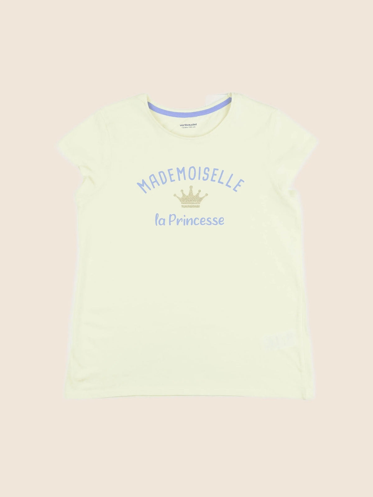 Vertbaudet - tee-shirt jaune - 12 ans