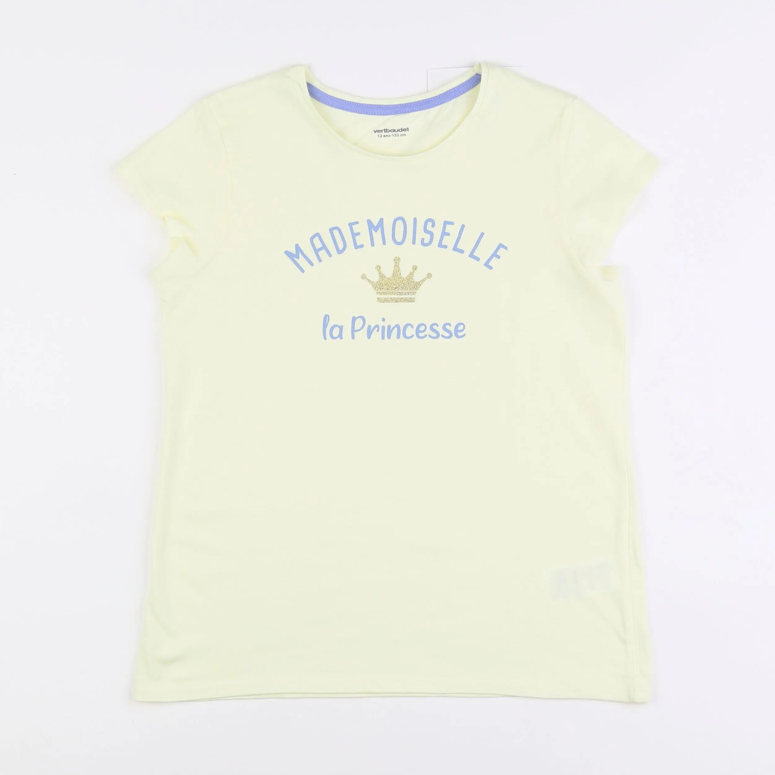 Vertbaudet - tee-shirt jaune - 12 ans