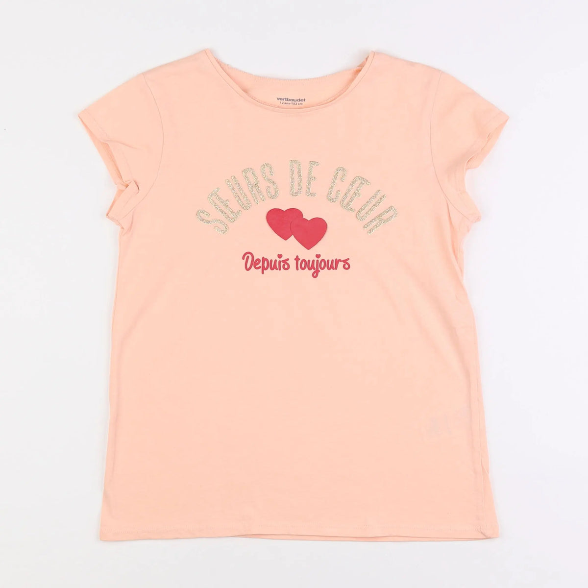Vertbaudet - tee-shirt orange - 12 ans