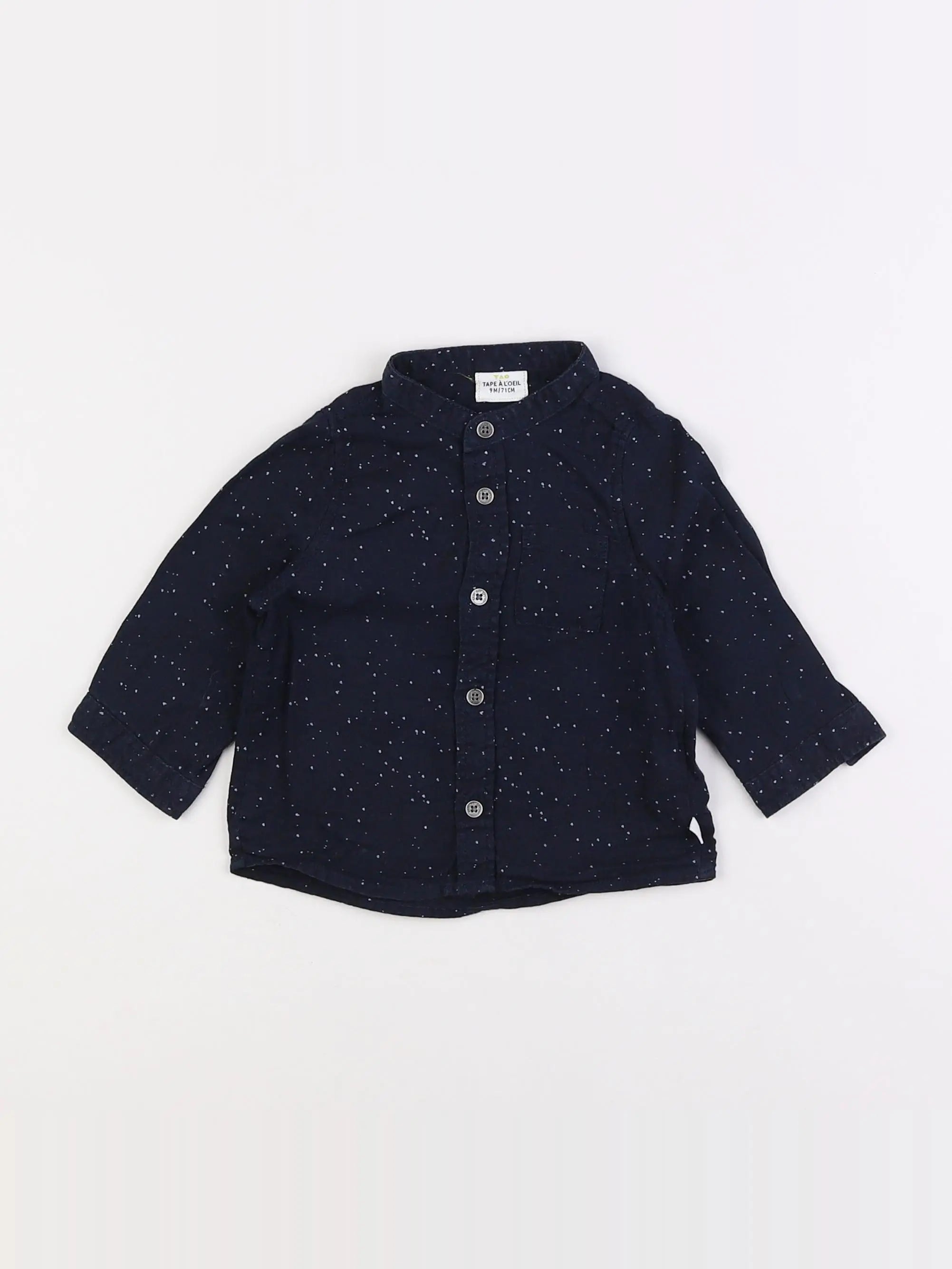 Tape à l'oeil - chemise bleu - 9 mois