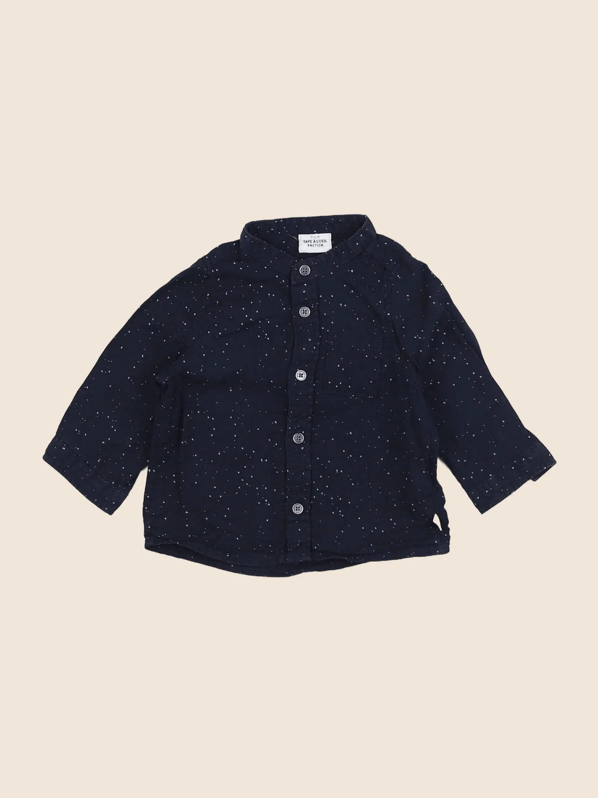 Tape à l'oeil - chemise bleu - 9 mois