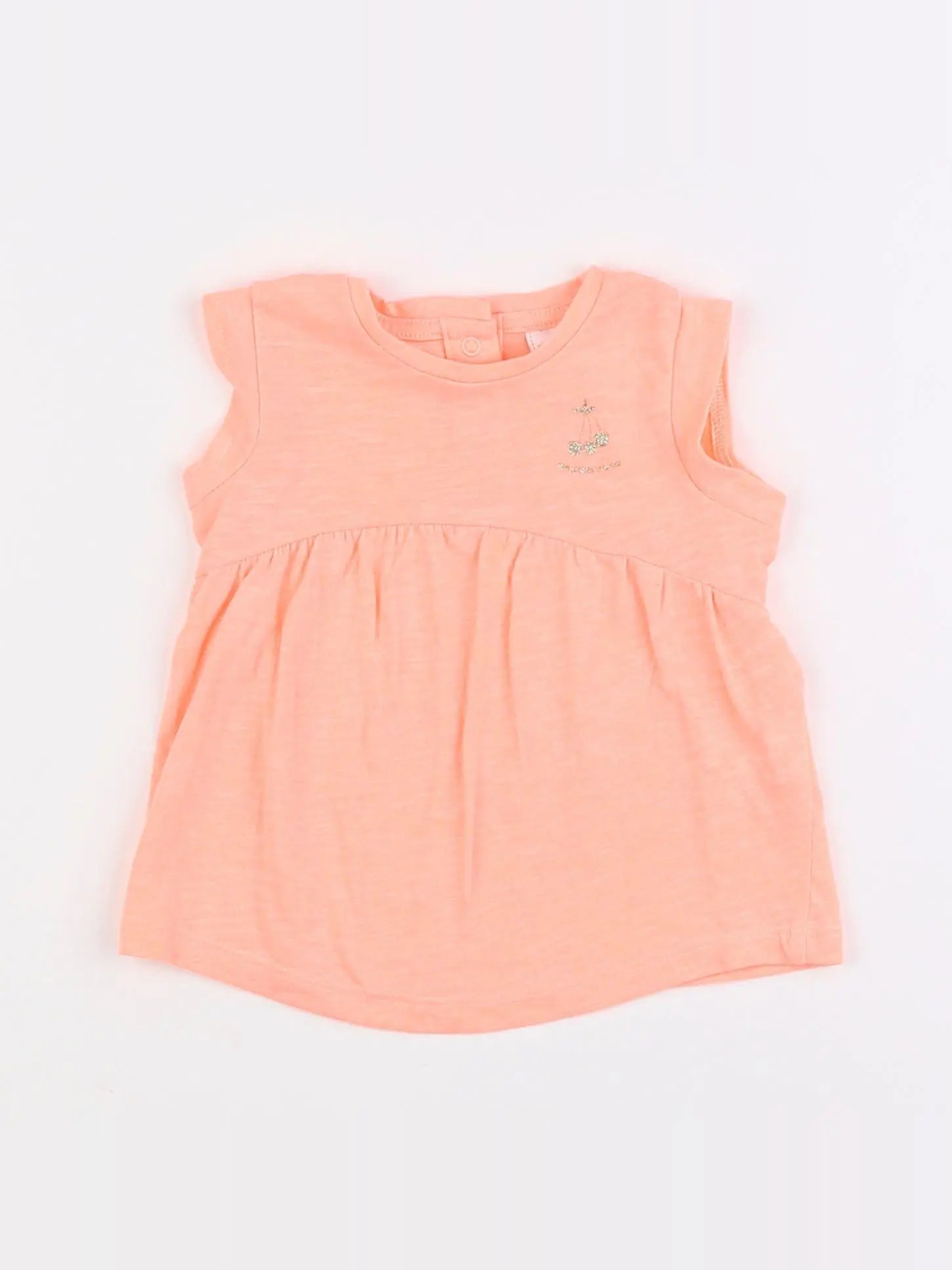 Tape à l'oeil - robe orange - 6 mois