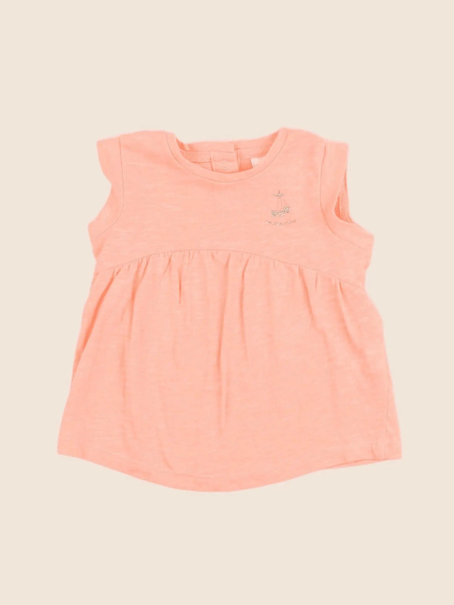 Tape à l'oeil - robe orange - 6 mois