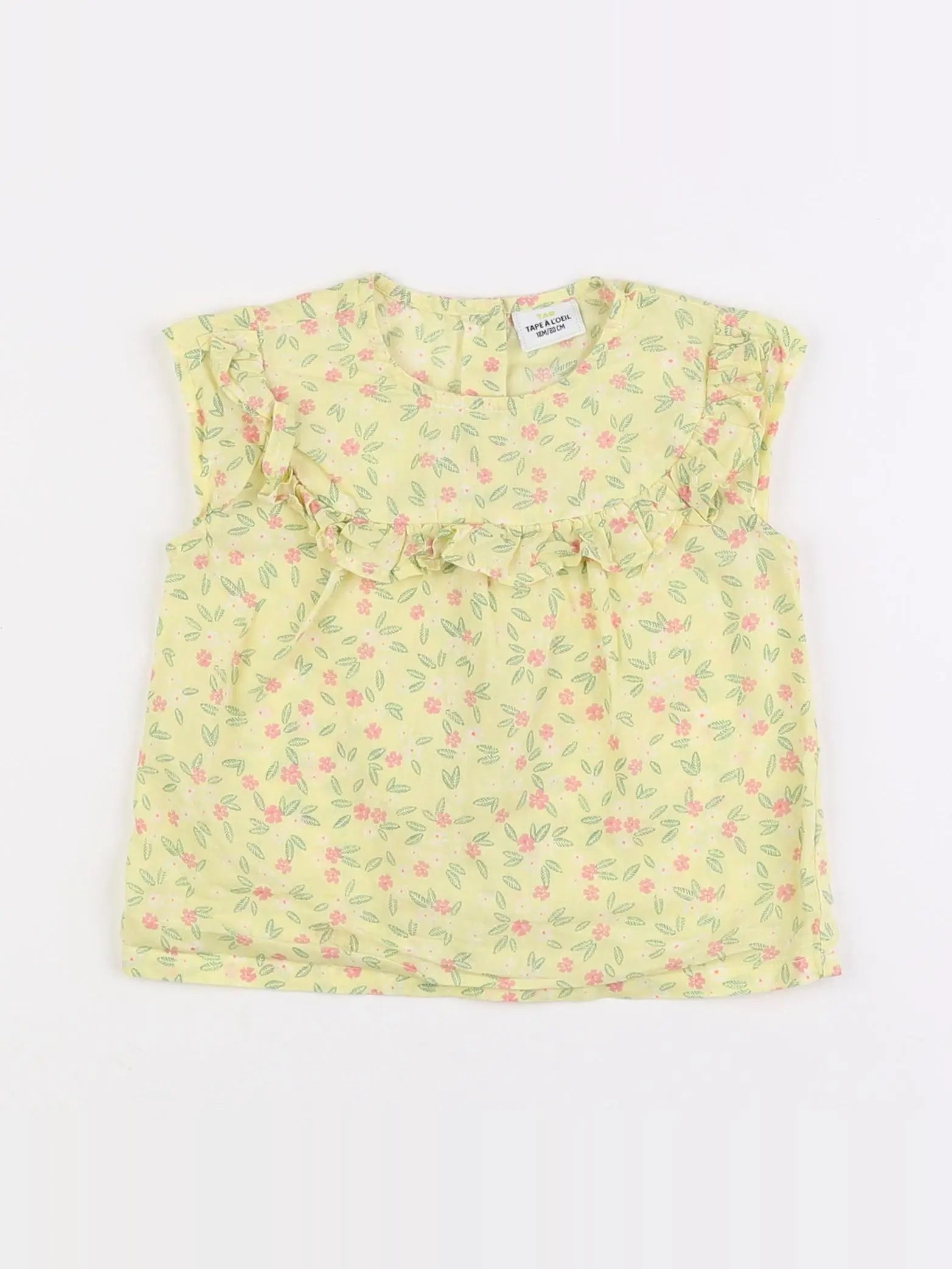 Tape à l'oeil - blouse jaune - 18 mois