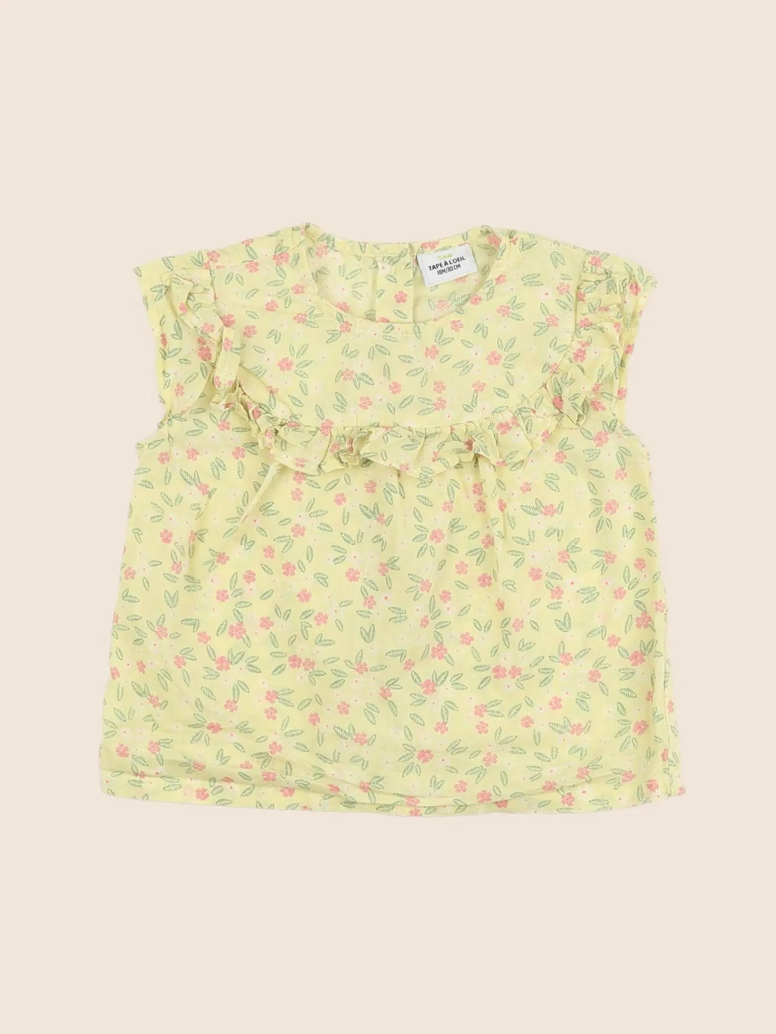 Tape à l'oeil - blouse jaune - 18 mois