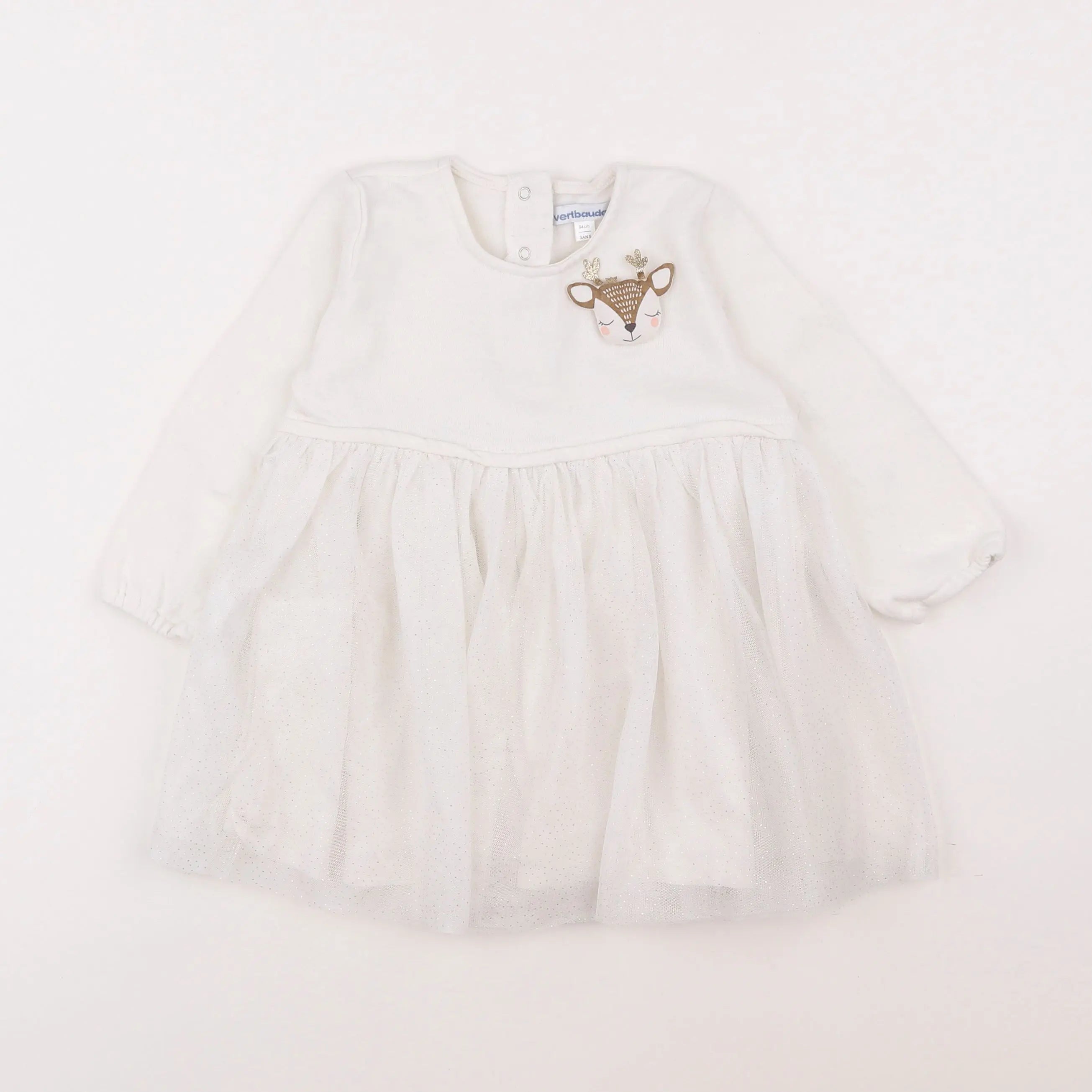 Vertbaudet - robe blanc - 3 ans