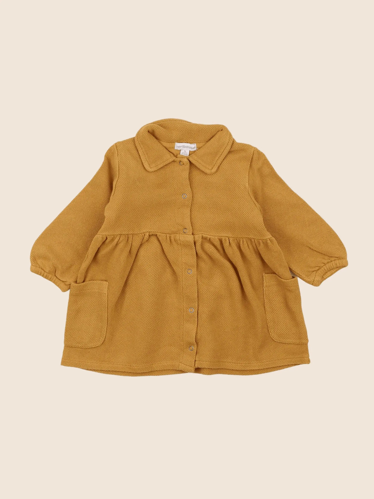 Vertbaudet - robe jaune - 9 mois