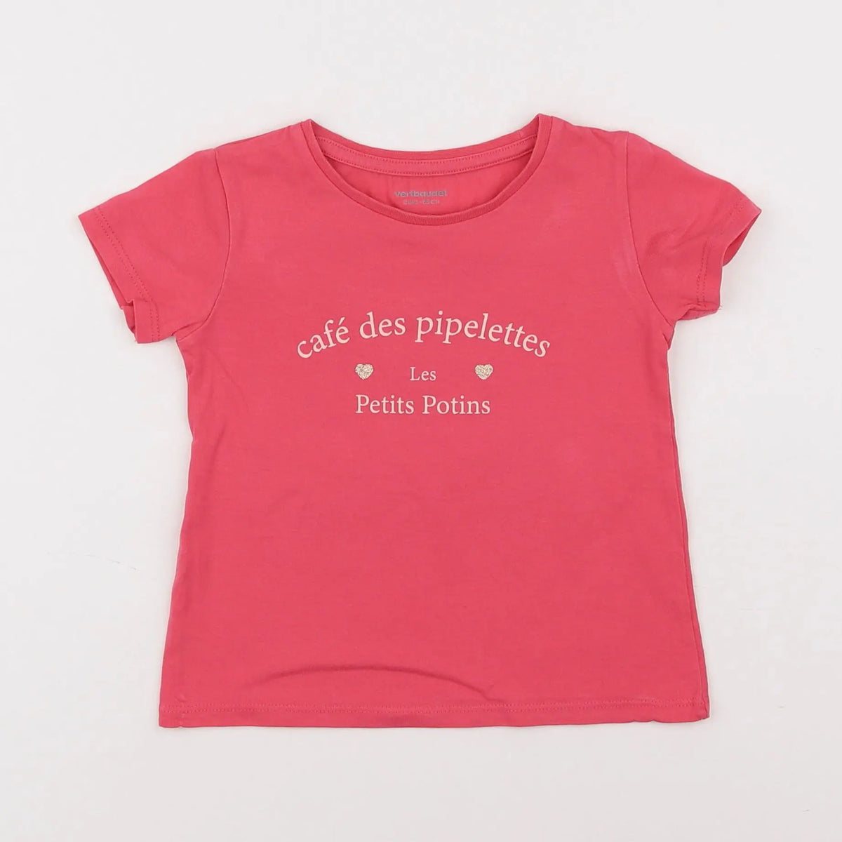 Vertbaudet - tee-shirt rose - 2 ans