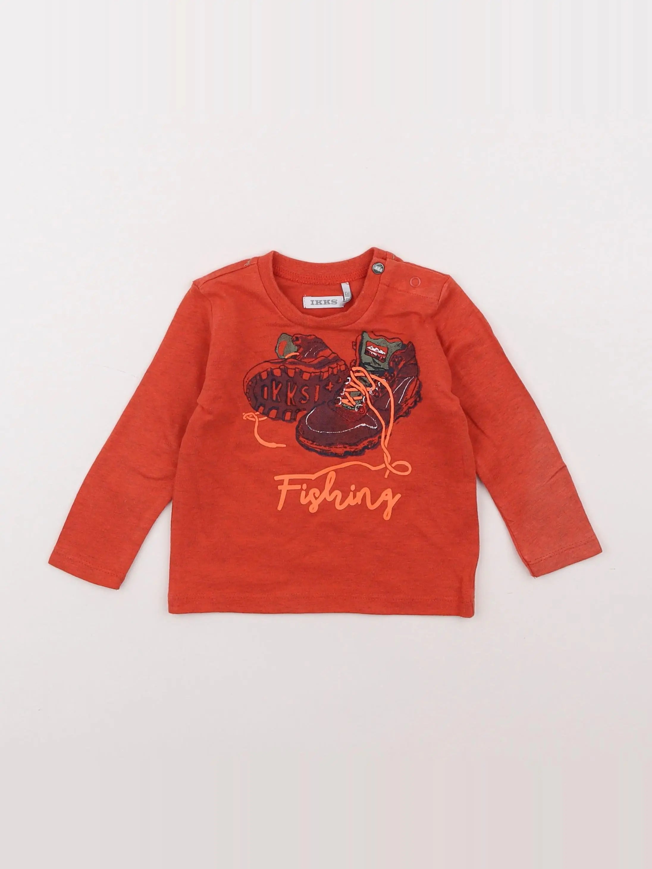 IKKS - tee-shirt rouge - 6 mois