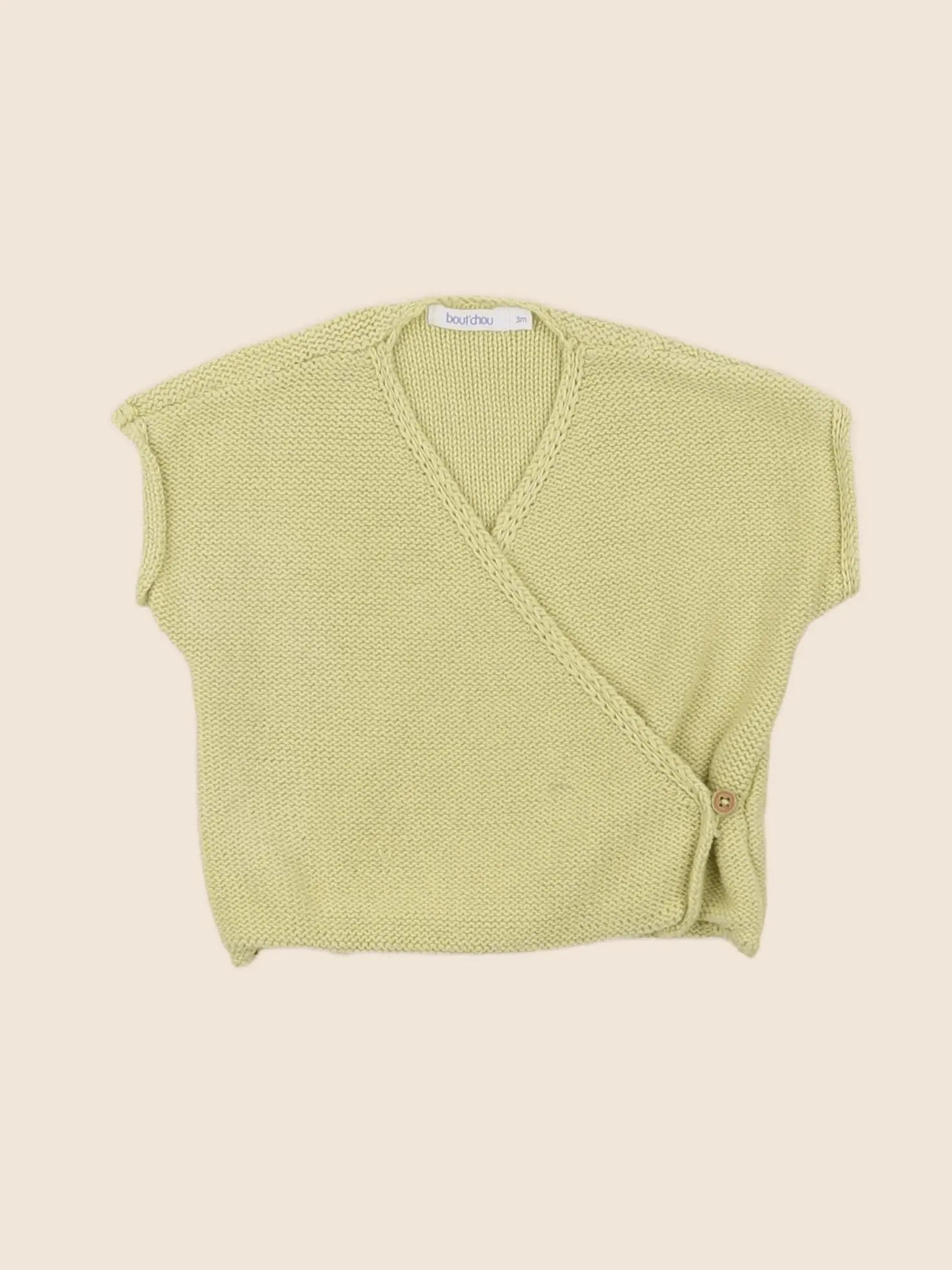 Boutchou - gilet jaune - 3 mois