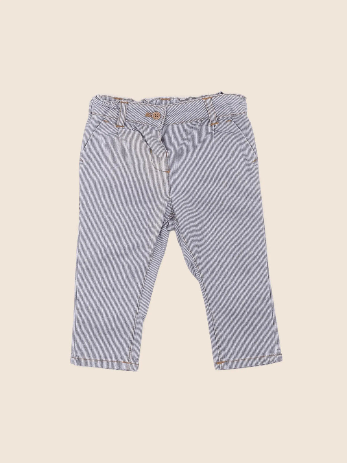 Boutchou - pantalon bleu - 6 mois