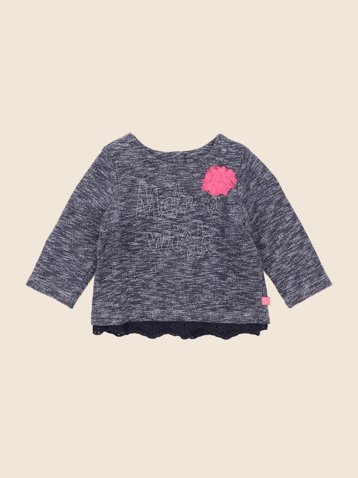 IKKS - sweat gris - 6 mois