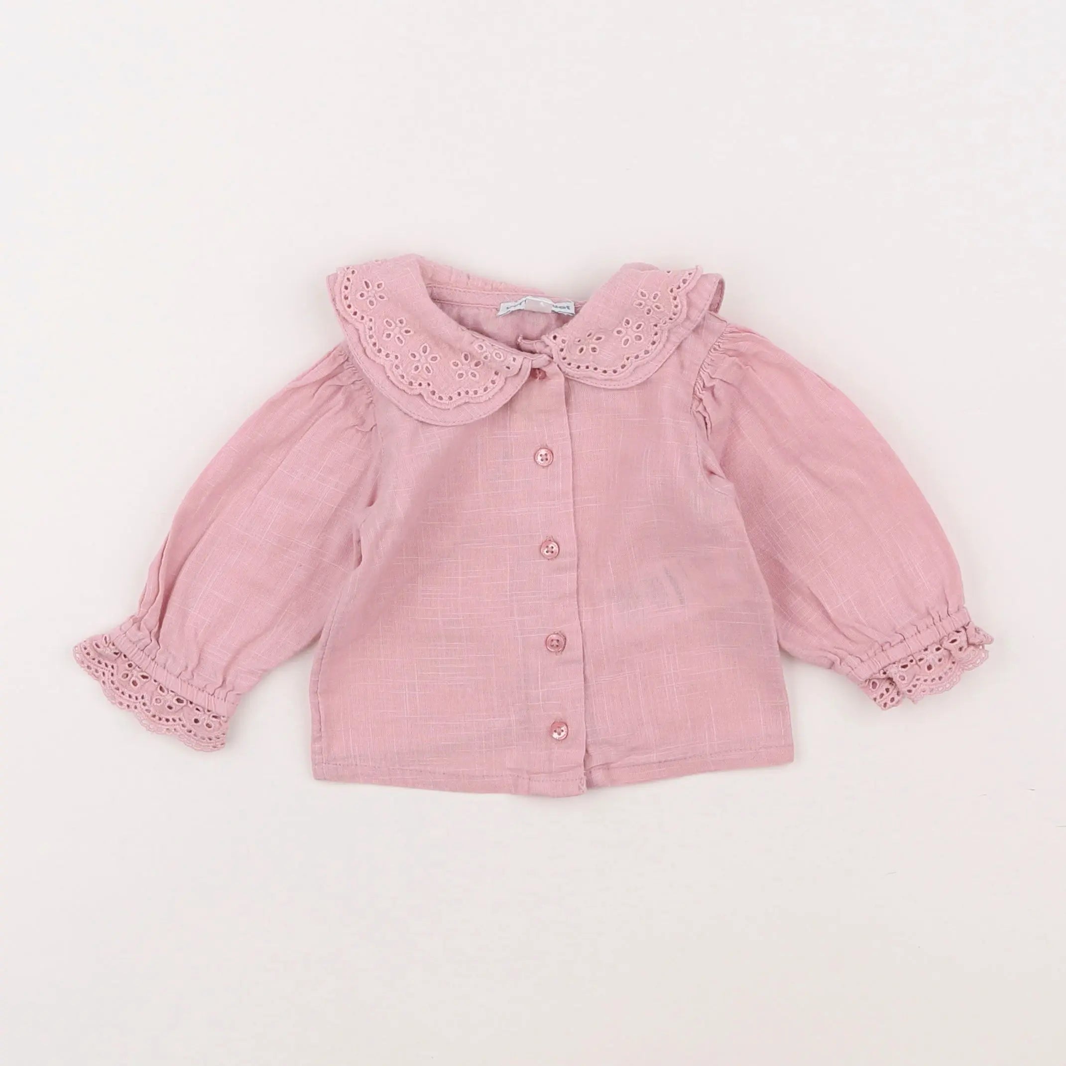 Vertbaudet - blouse rose - 3 mois